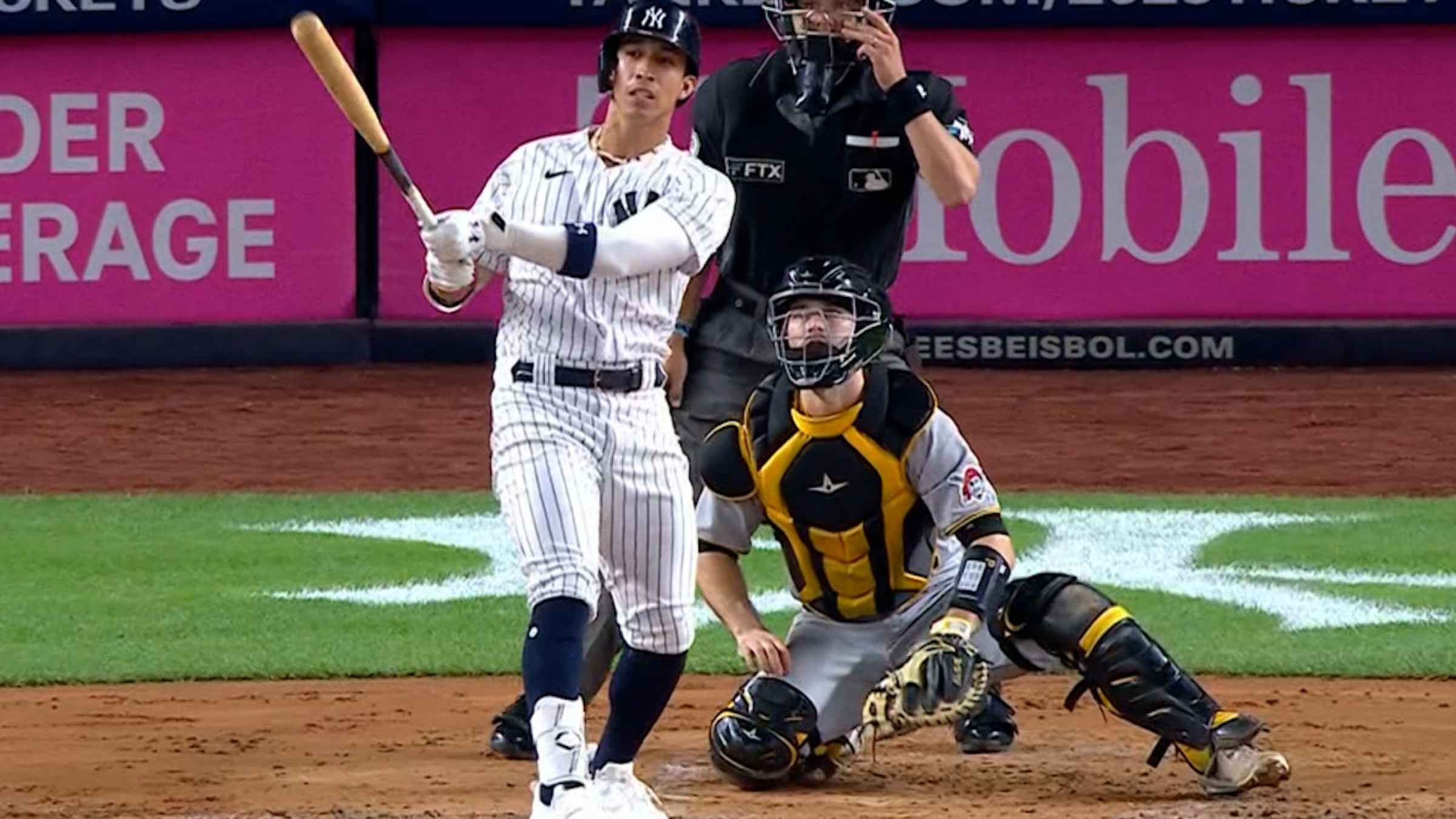 Watch Oswaldo Cabrera hit his first Yankees Grand Slam vs. the Pirates