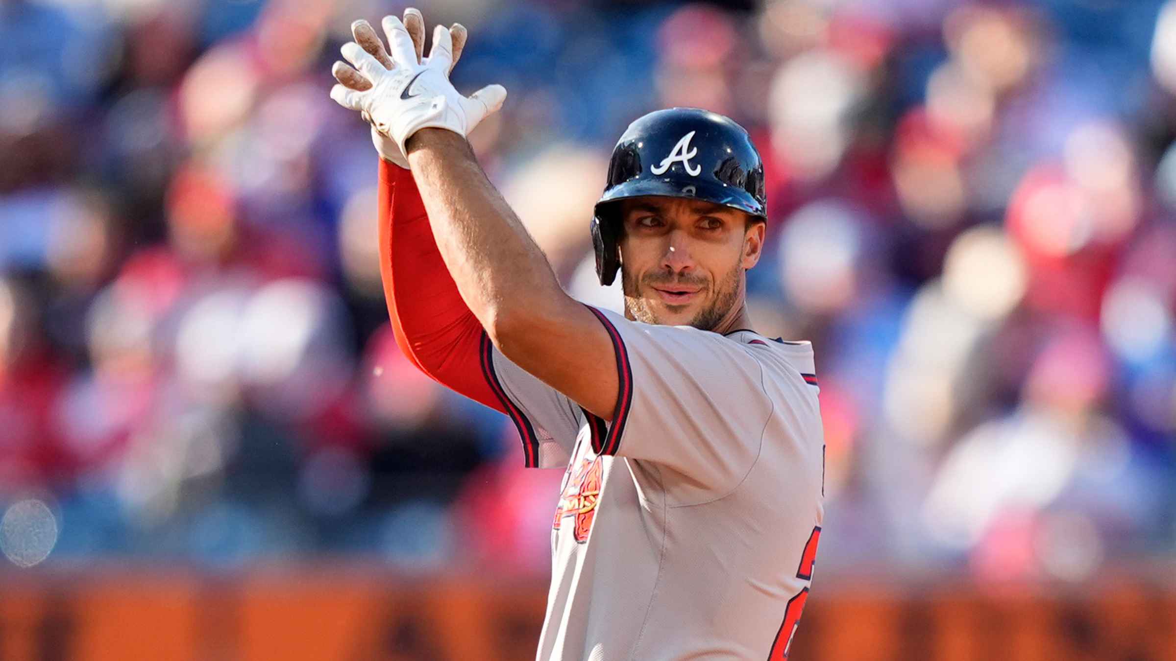 PHILADELPHIA -- Making fun of Matt Olson on his 30th birthday and drawing loud boos from a raucous Philadelphia crowd were just a couple of the ways the Braves celebrated the start of this new season. “When you go somewhere and you get booed, it feels good, especially when you’re