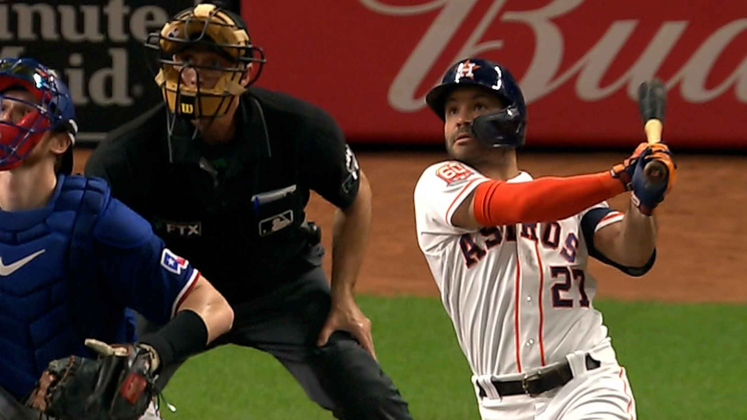 Altuve hits go-ahead homer in 9th, Astros take 3-2 lead over Rangers in  ALCS after benches clear – NewsNation