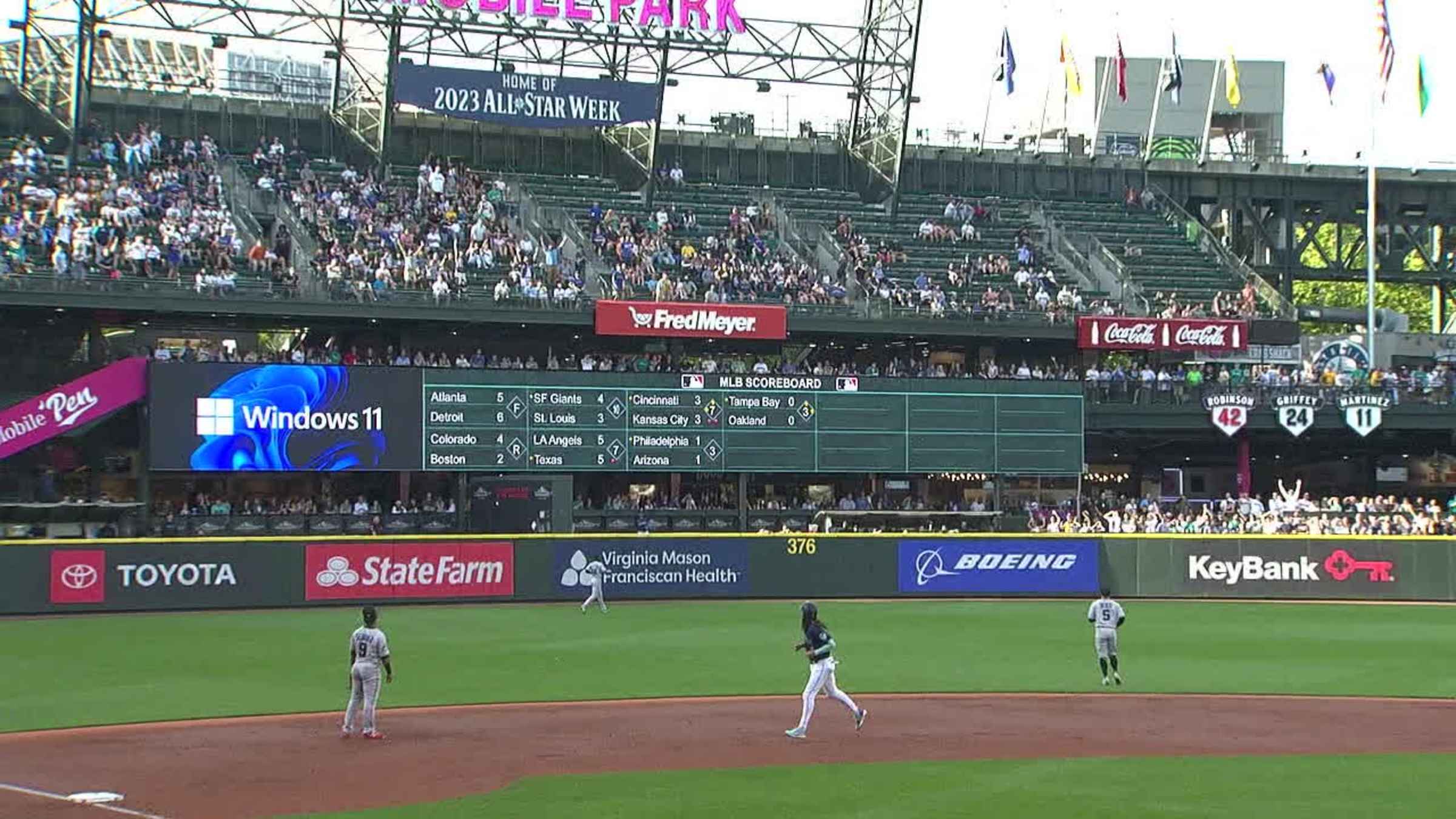 Seattle Mariners' Ty France Breaks Stadium Scoreboard on Tuesday