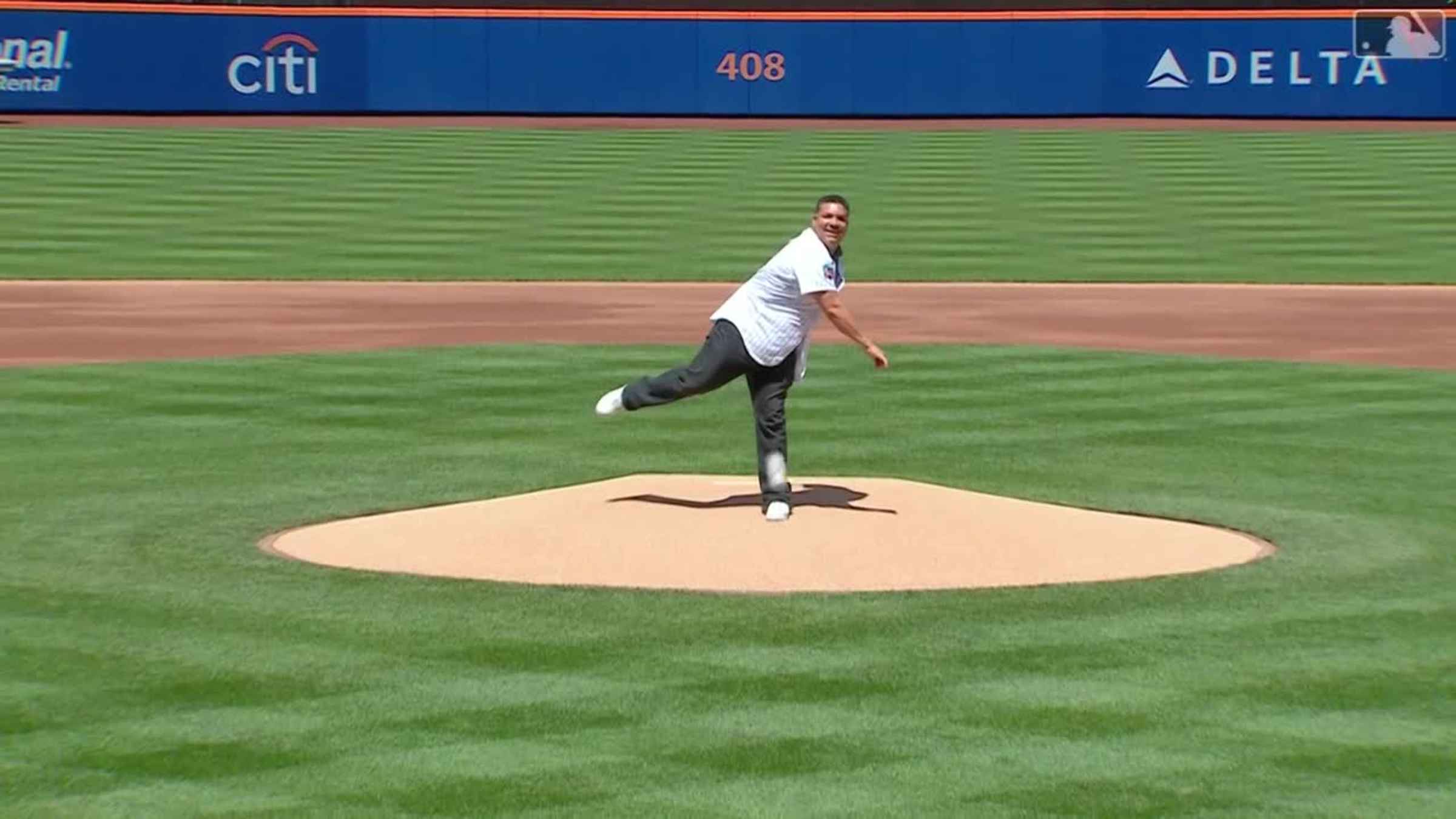 Bartolo throws out first pitch, 05/07/2023