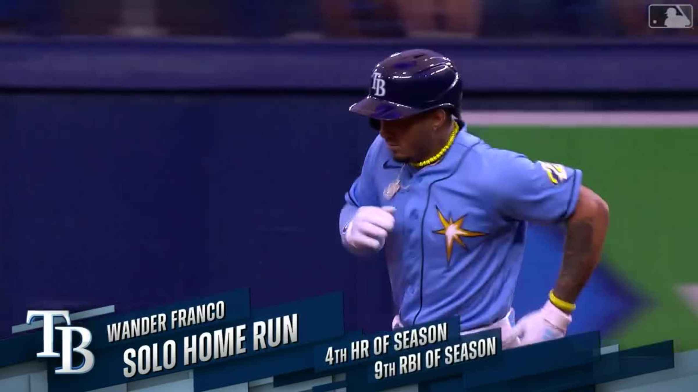 Wander Franco's solo HR (4), 04/09/2023