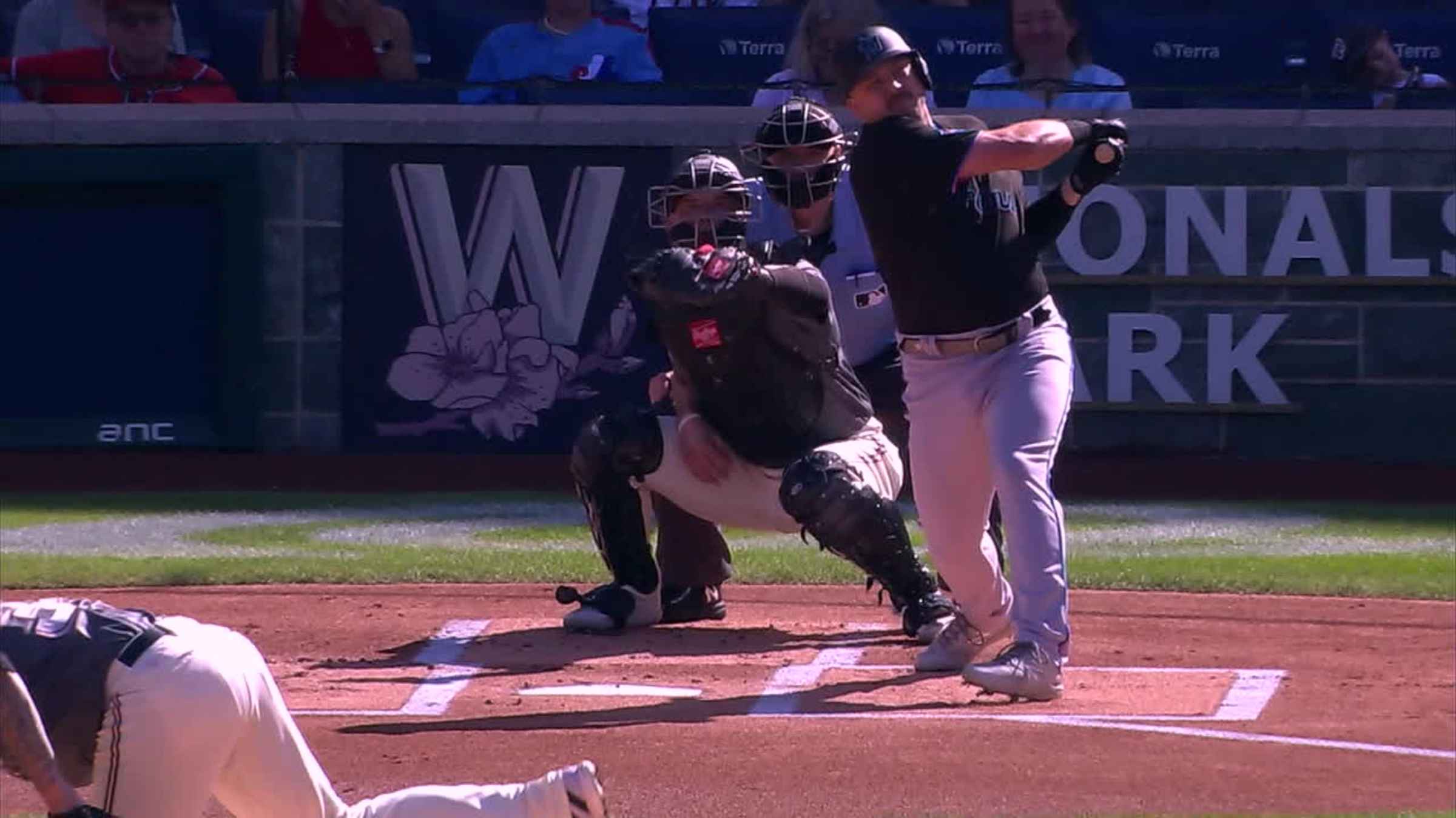 Jake Burger's solo home run, 04/15/2022