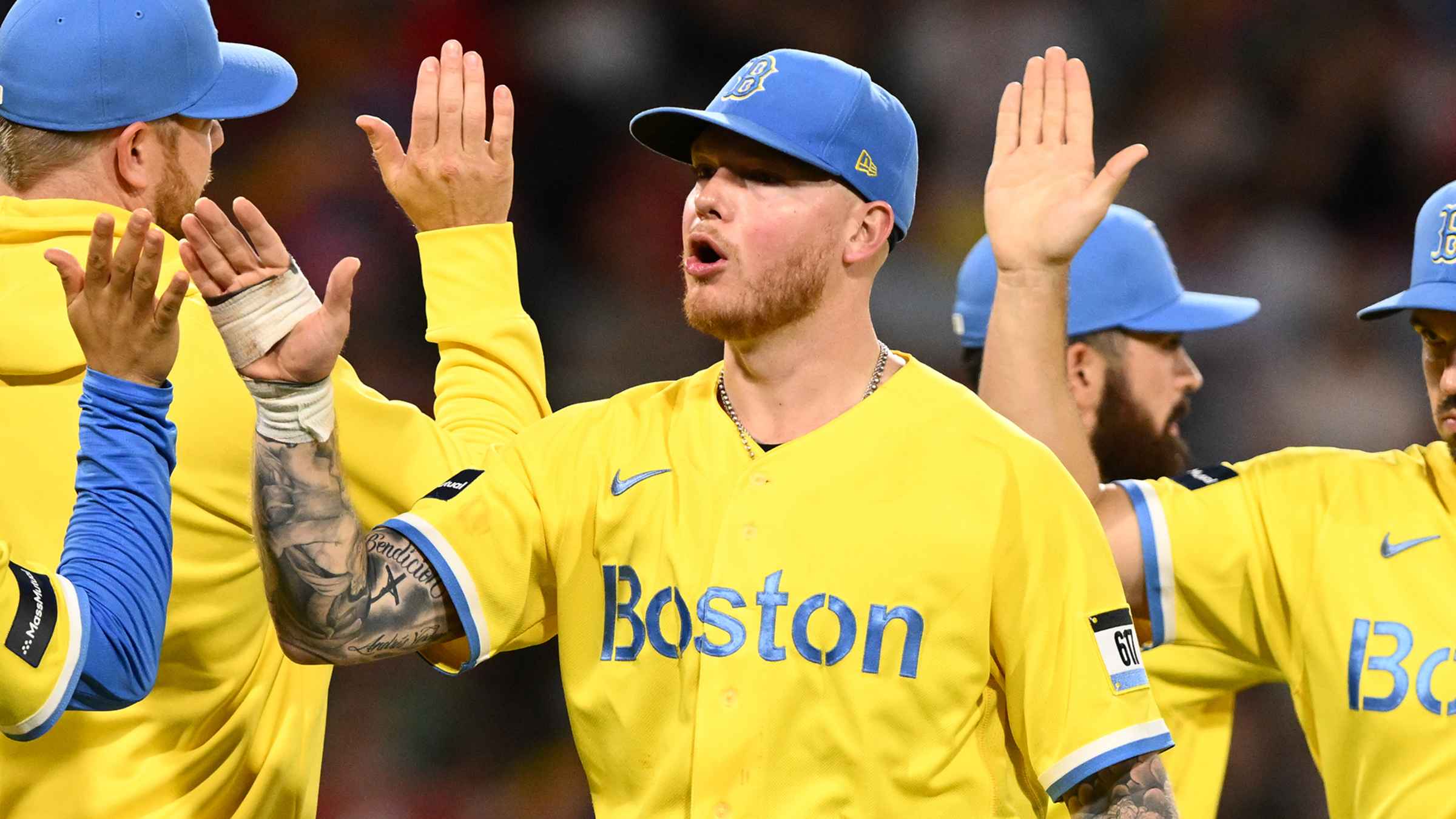MLB green lights Red Sox' yellow jerseys for playoffs