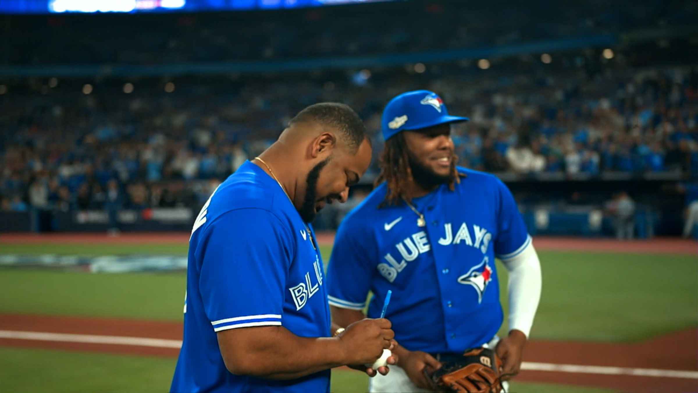 Will Edwin Encarnación throw the first pitch during Game 1 of the Blue Jays-Mariners  series?