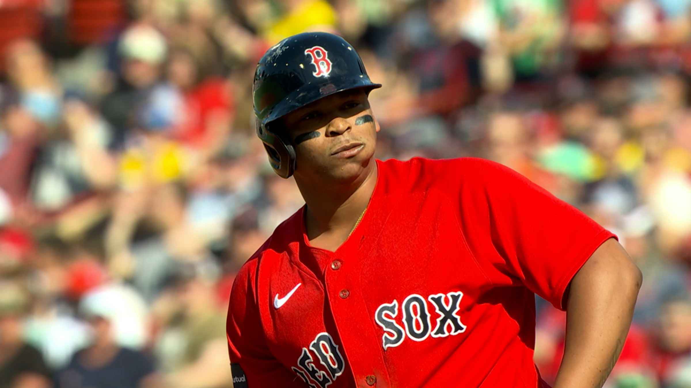 Rafael Devers' RBI single, 04/17/2023