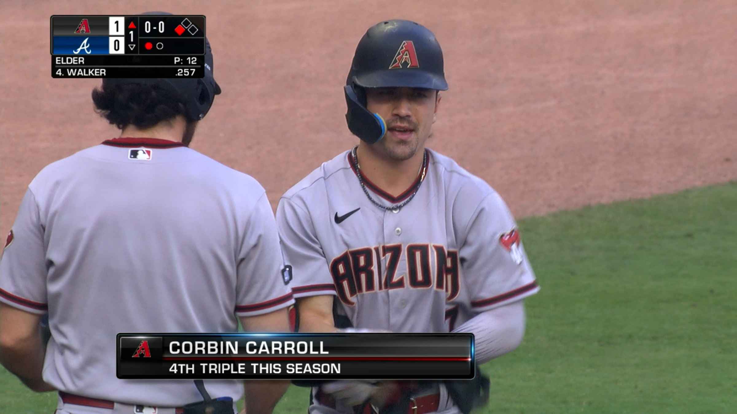 Corbin Carroll triples to right, 03/23/2023
