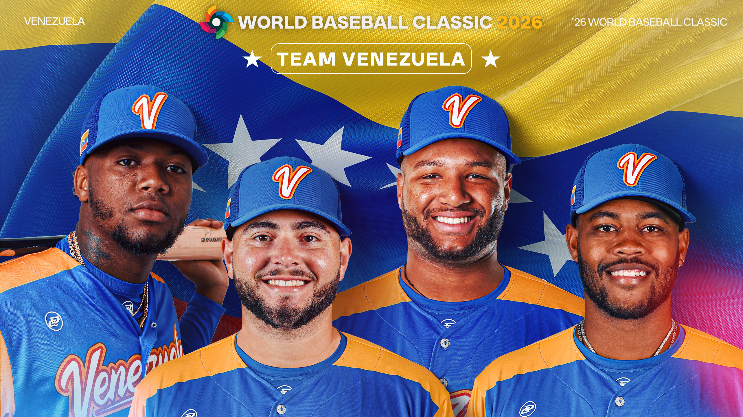 Ronald Acuña Jr., Maikel Garcia, Jackson Chourio and Wilyer Abreu