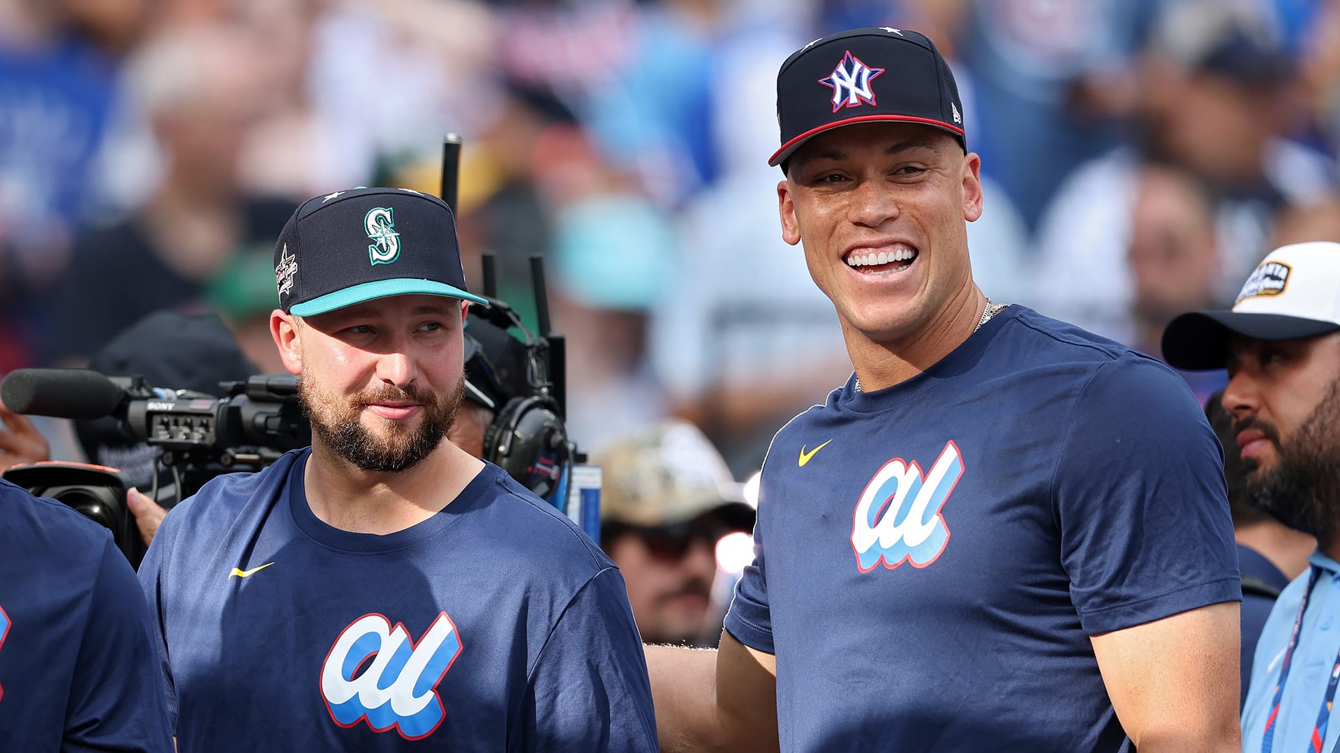 Cal Raleigh and Aaron Judge