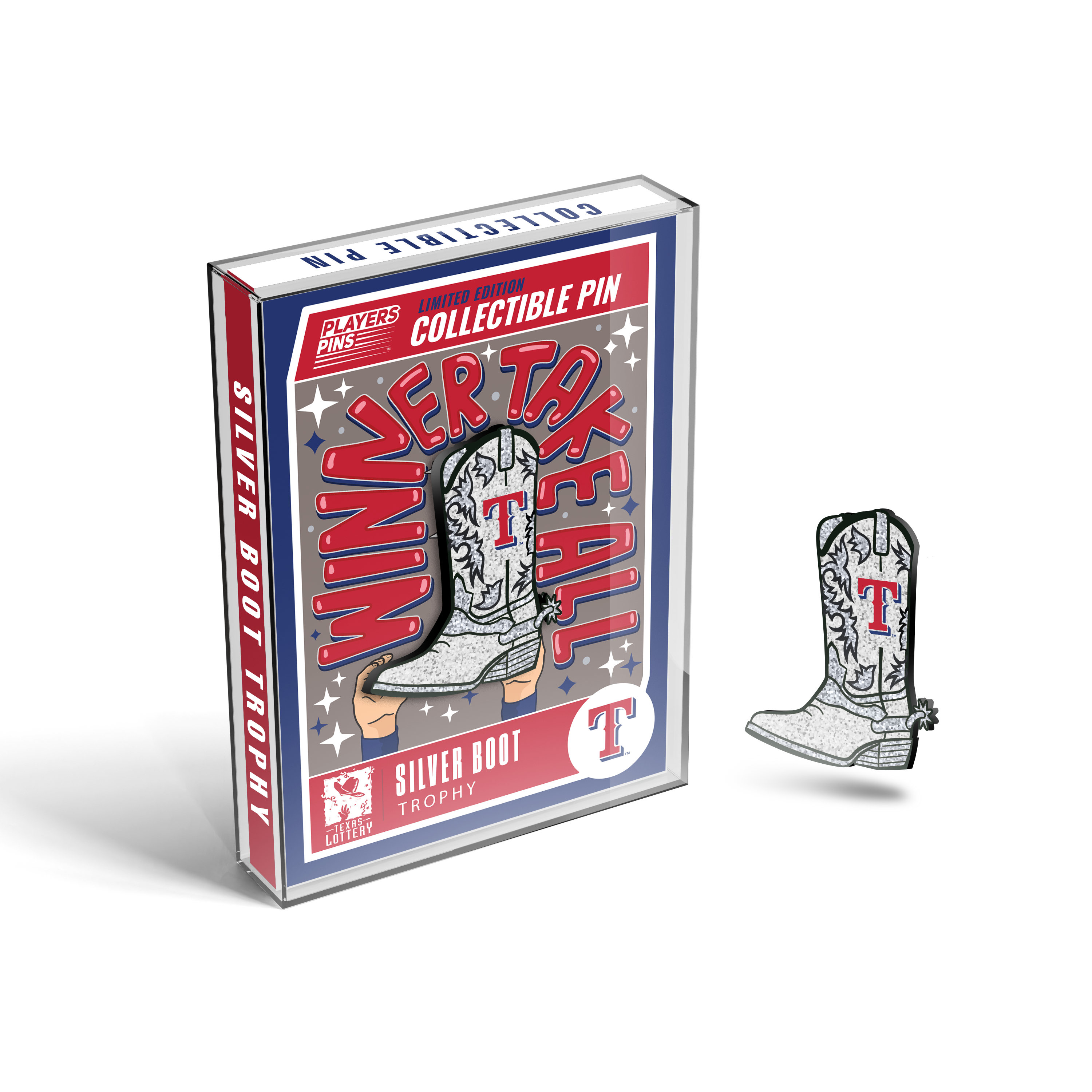 Purchase your theme night ticket and get your collectible Silver Boot pin through this offer.

if you are trying to purchase in the MLB Ballpark app, be sure to purchase your Theme/Community Night ticket from rangers.com/themenights.