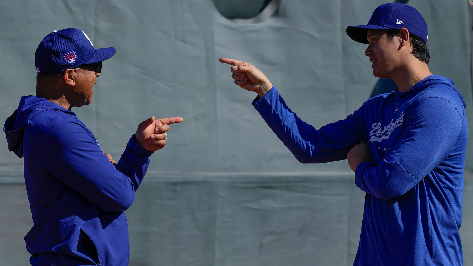 Dave Roberts and Shohei Ohtani