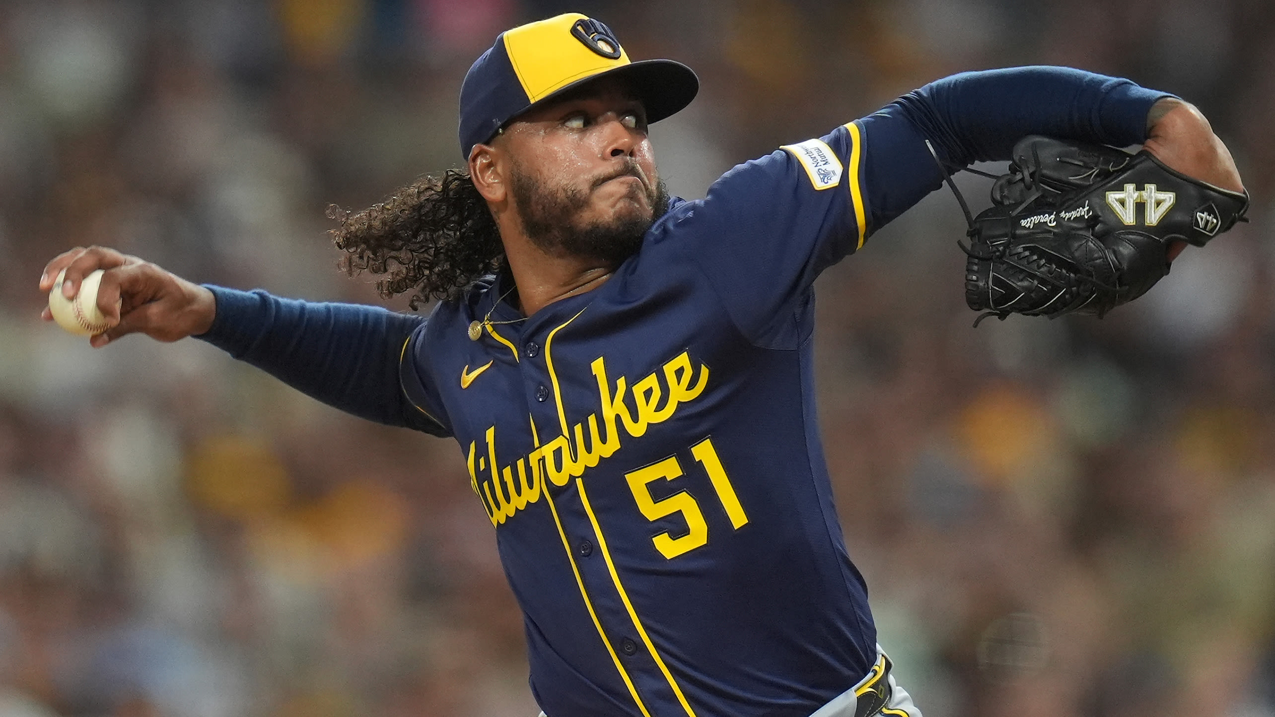 Freddy Peralta delivers a pitch