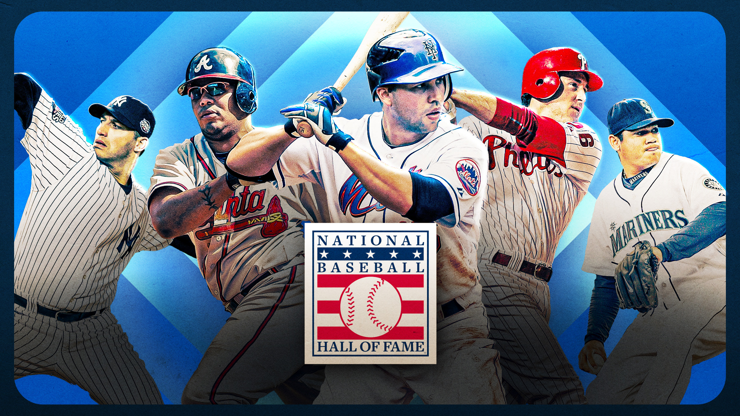 Andy Pettitte, Andruw Jones, Carlos Beltrán, Chase Utley and Félix Hernández