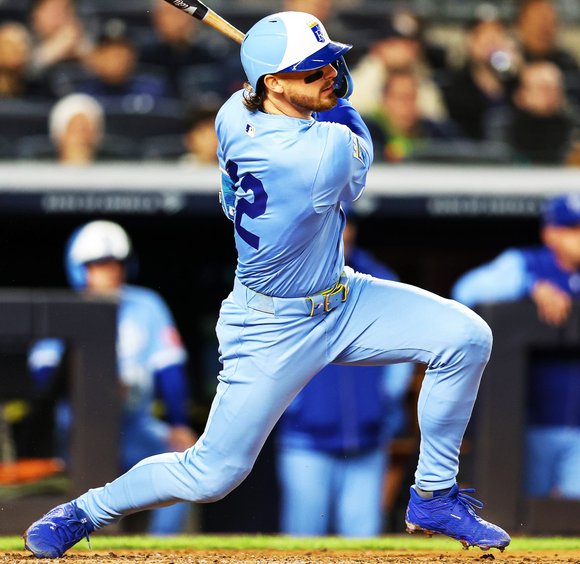 Bobby Witt Jr. is hitting .356/.424/.521 during his 20-game hitting streak