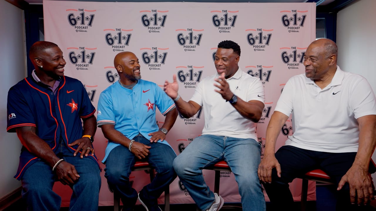 Ryan Howard, Jimmy Rollins, Ken Griffey Jr. and Ken Griffey Sr.