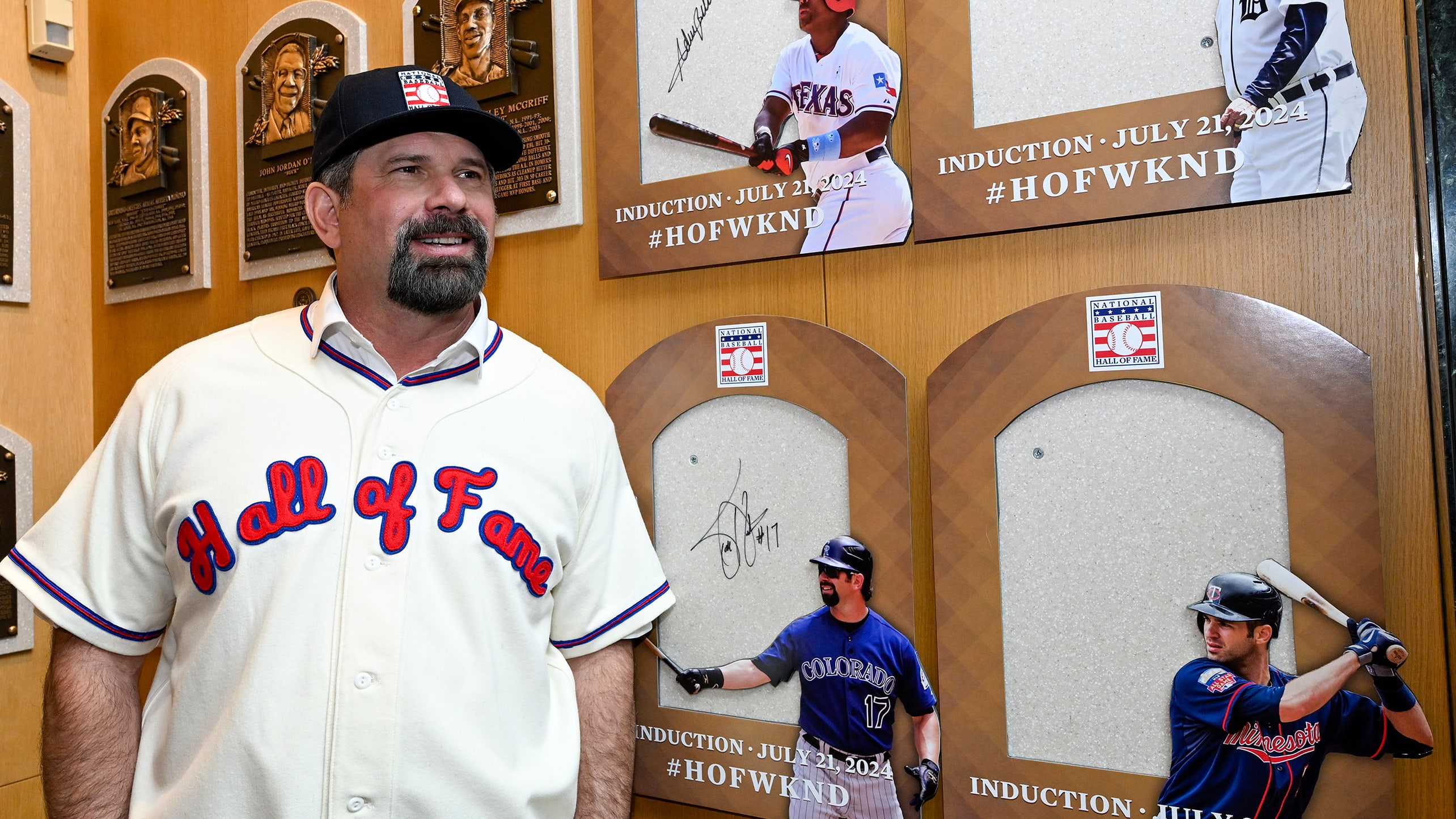 Todd Helton at the Hall of Fame