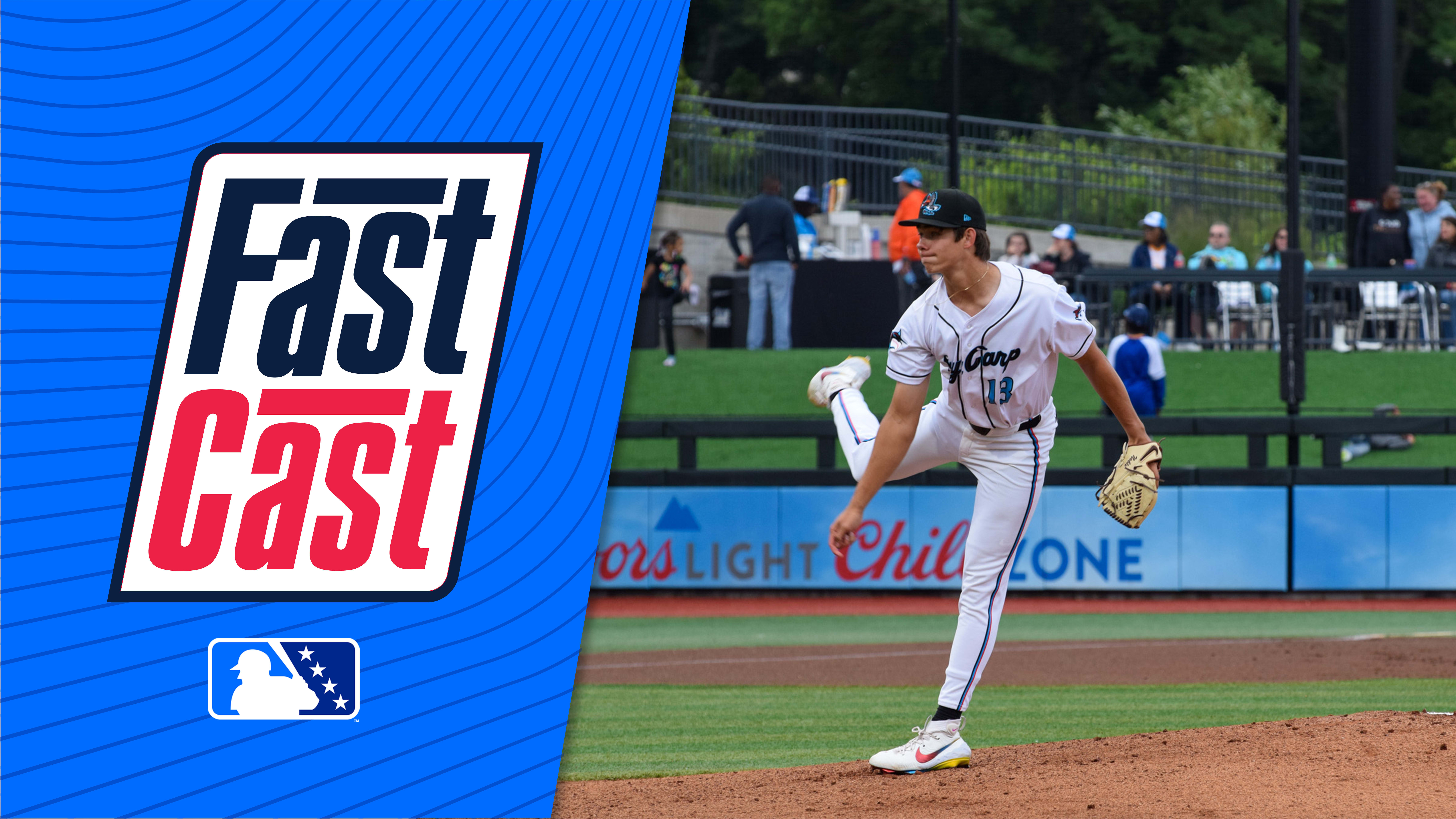 A photo of Noble Meyer next to the FastCast logo