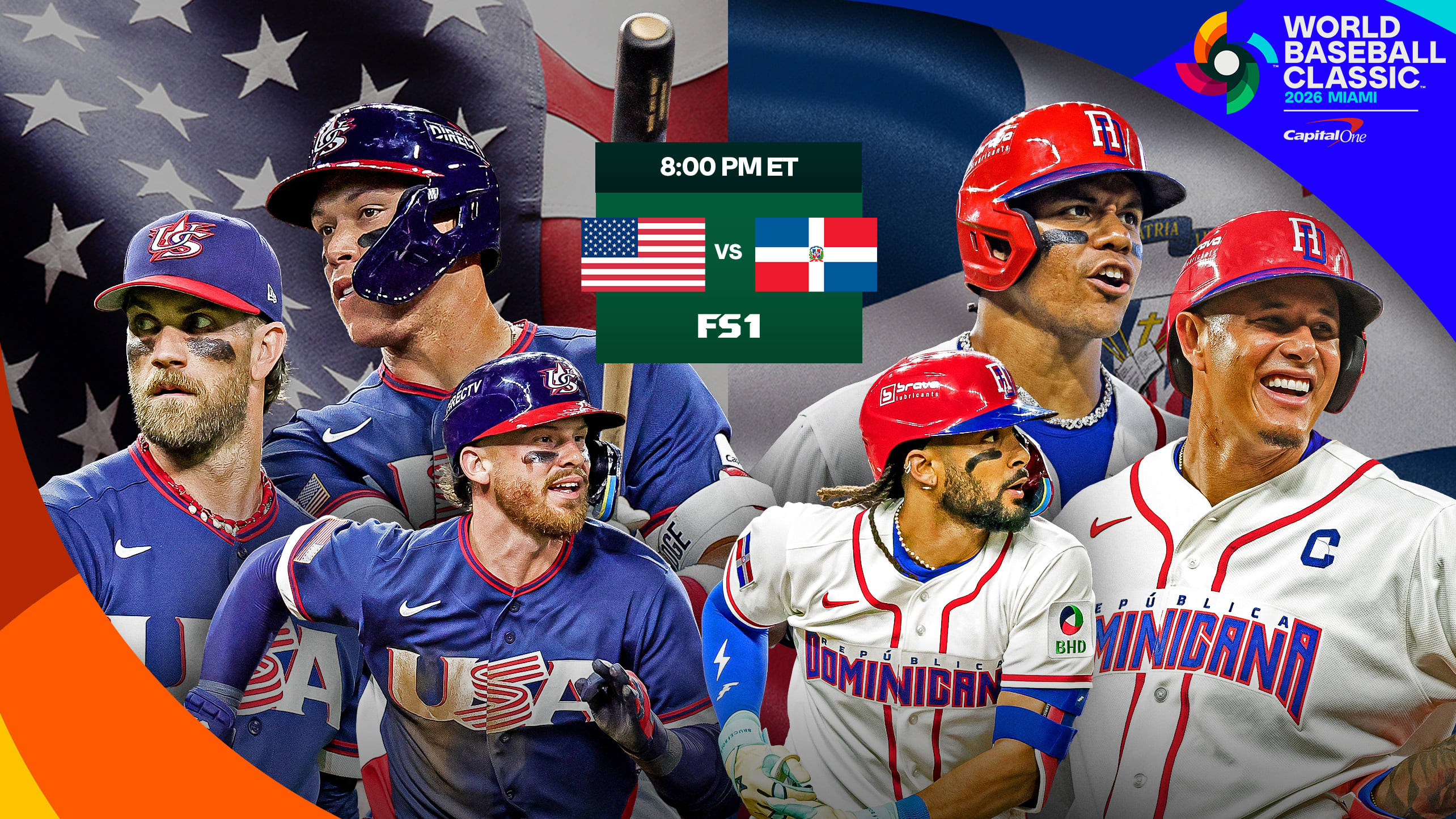 Bryce Harper, Aaron Judge, Bobby Witt Jr., Fernando Tatis Jr., Juan Soto and Manny Machado