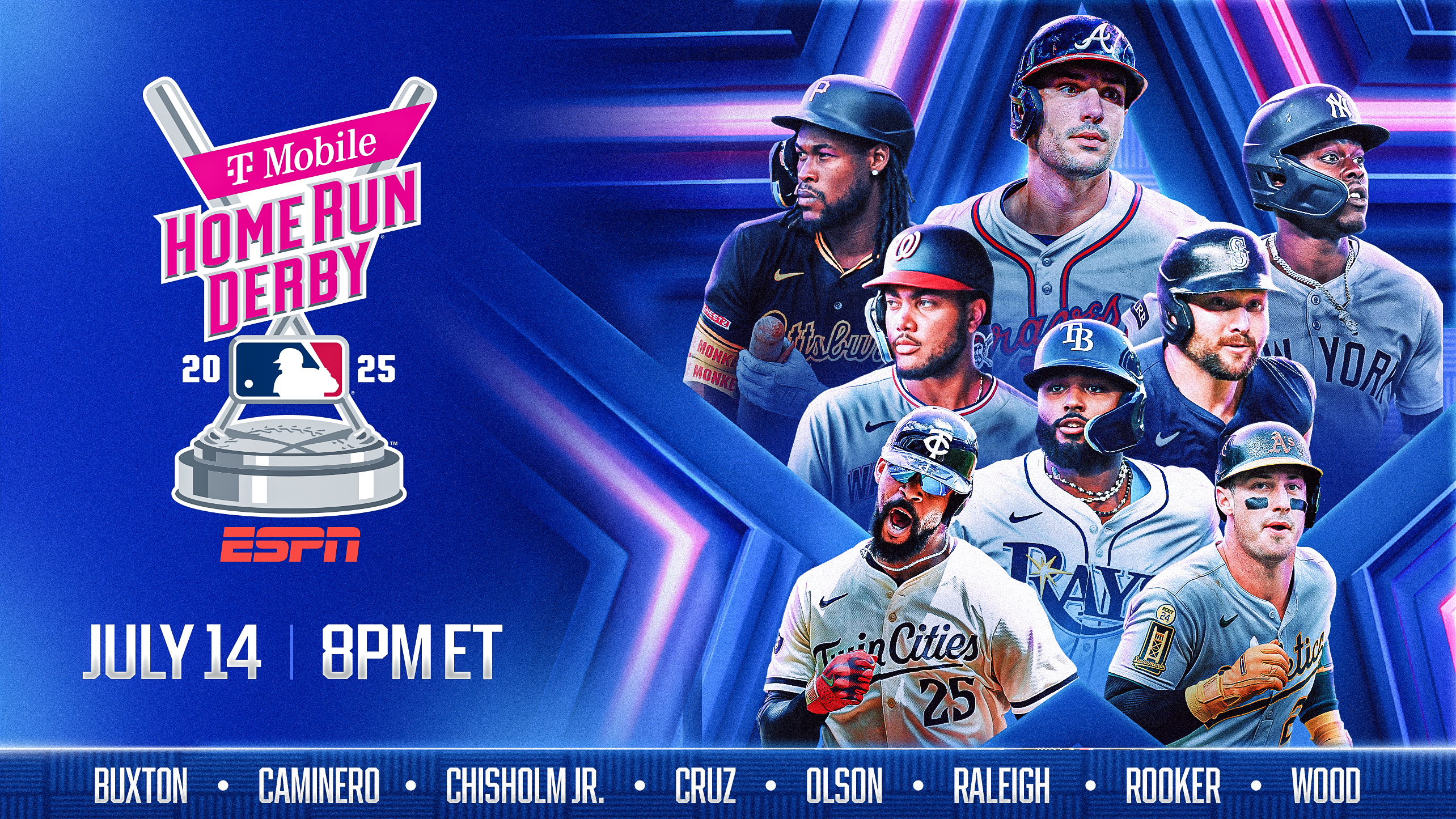 Watch the T-Mobile Home Run Derby live on ESPN at 8 ET tonight