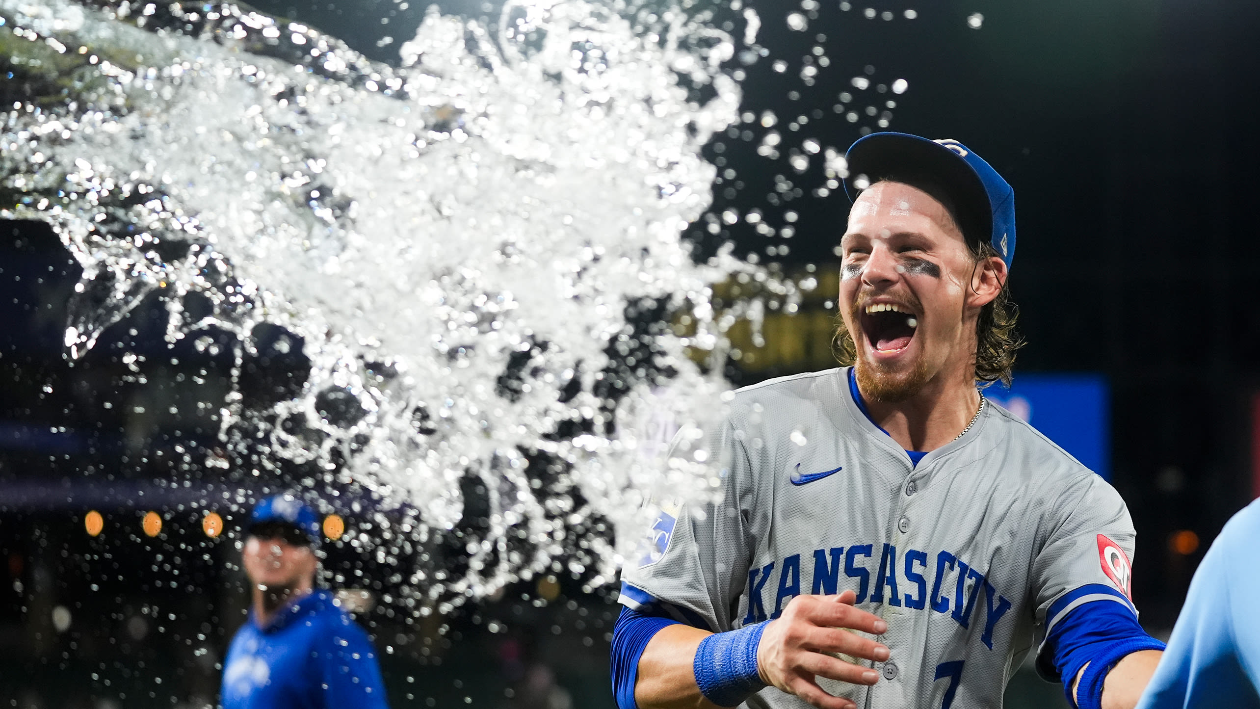 Bobby Witt Jr. earned another dousing with his clutch grand slam