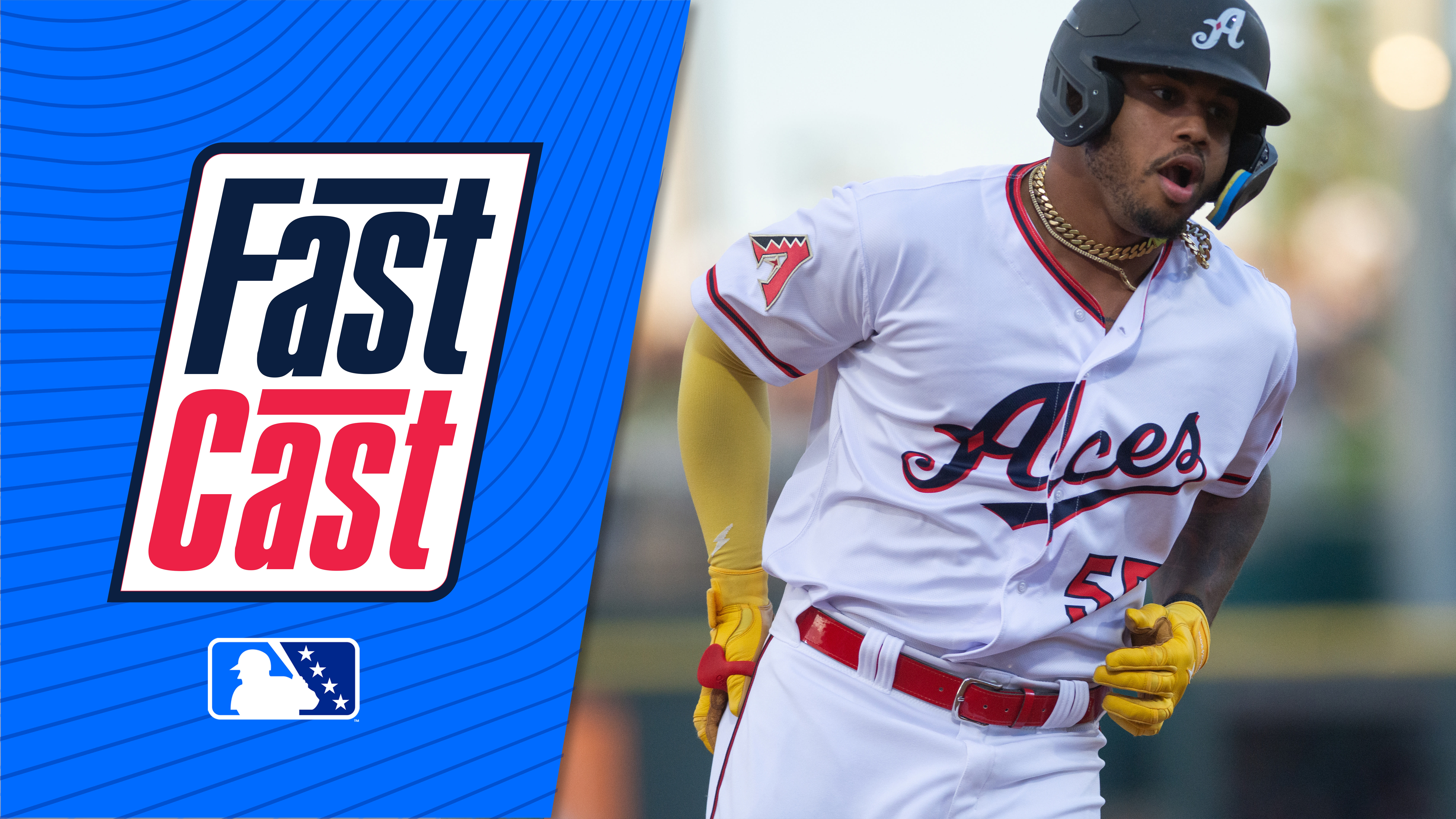 A photo of Deyvison De Los Santos with the FastCast logo