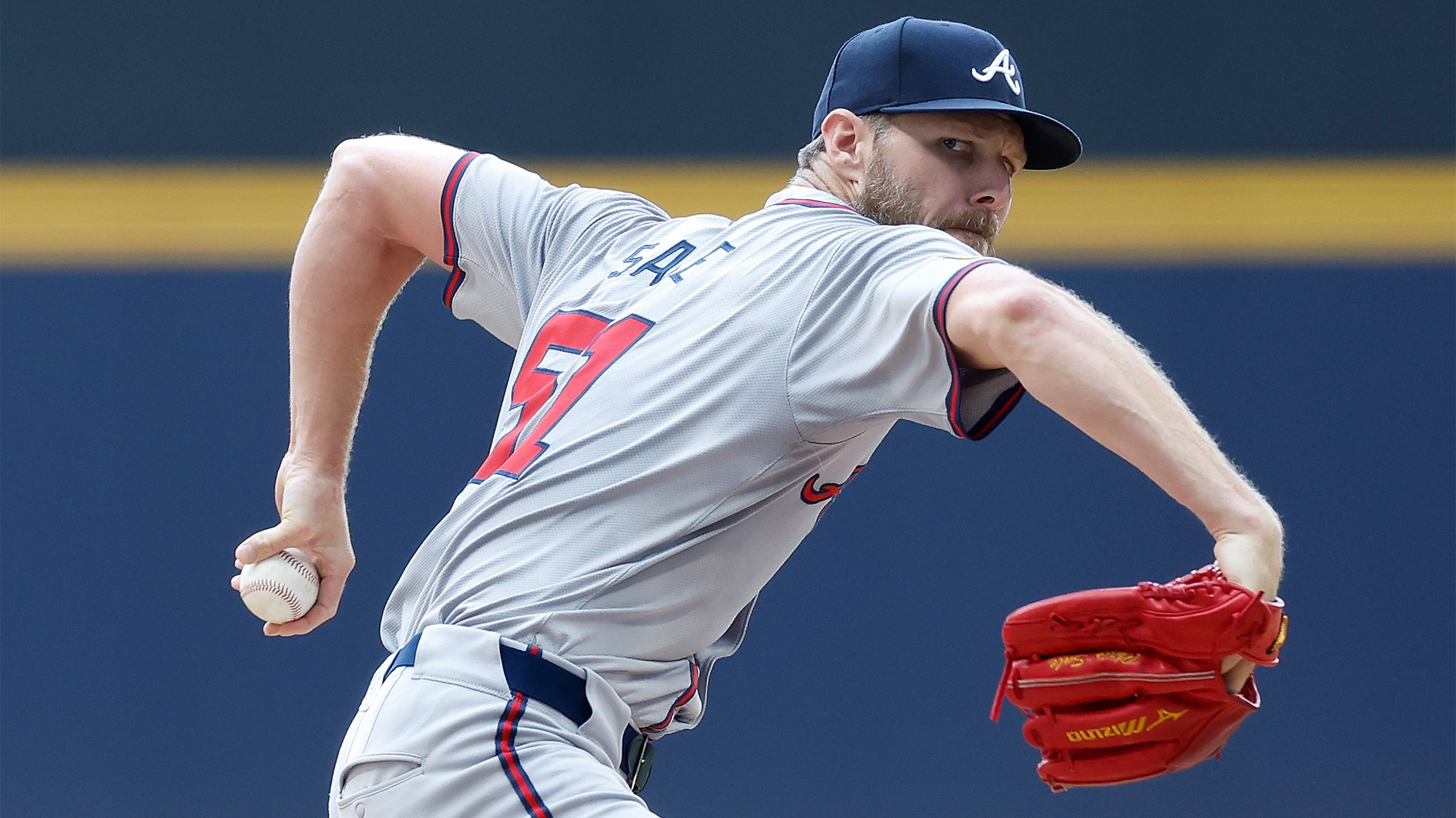 Chris Sale delivers a pitch