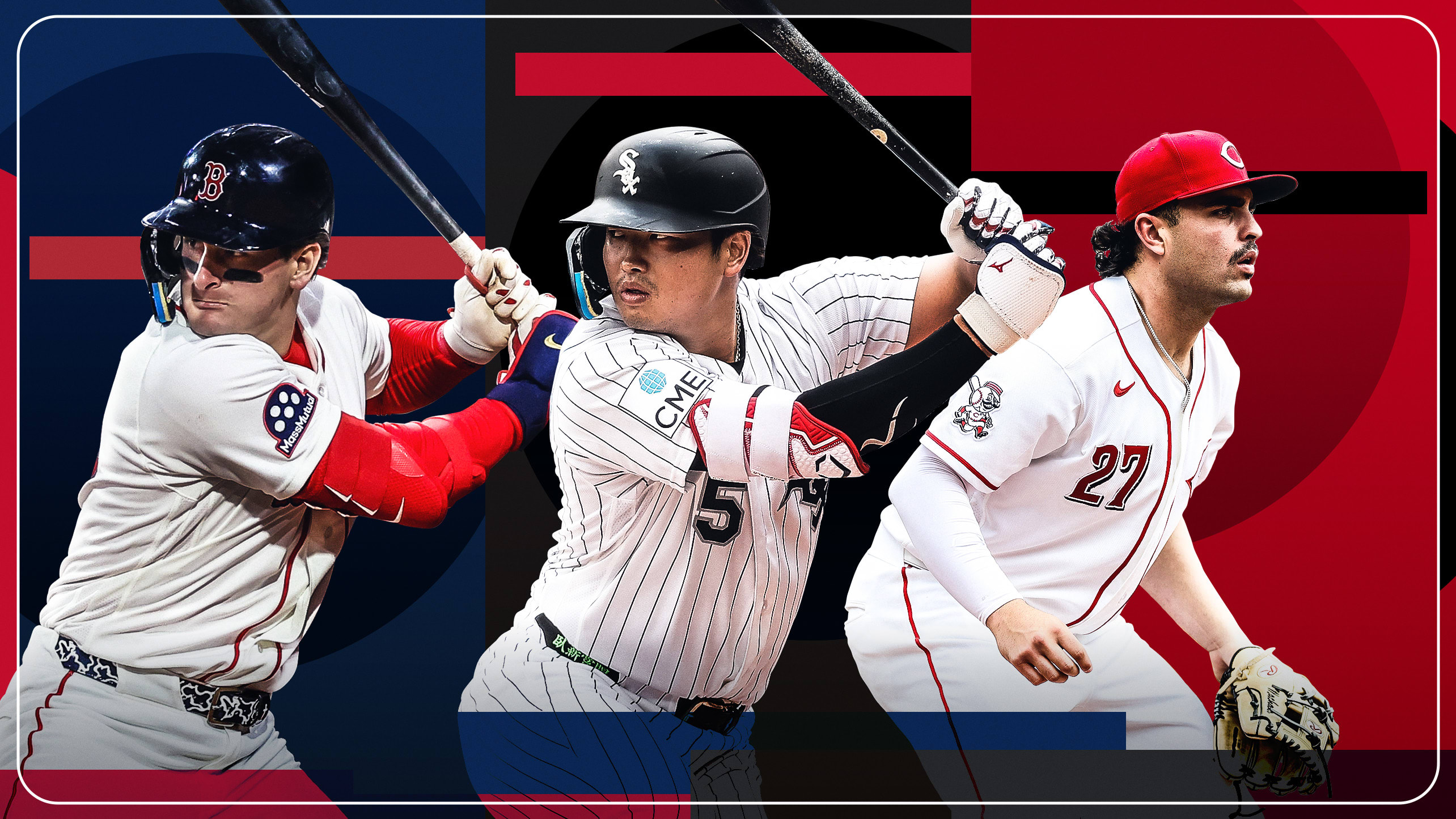 Roman Anthony, Munetaka Murakami and Sal Stewart