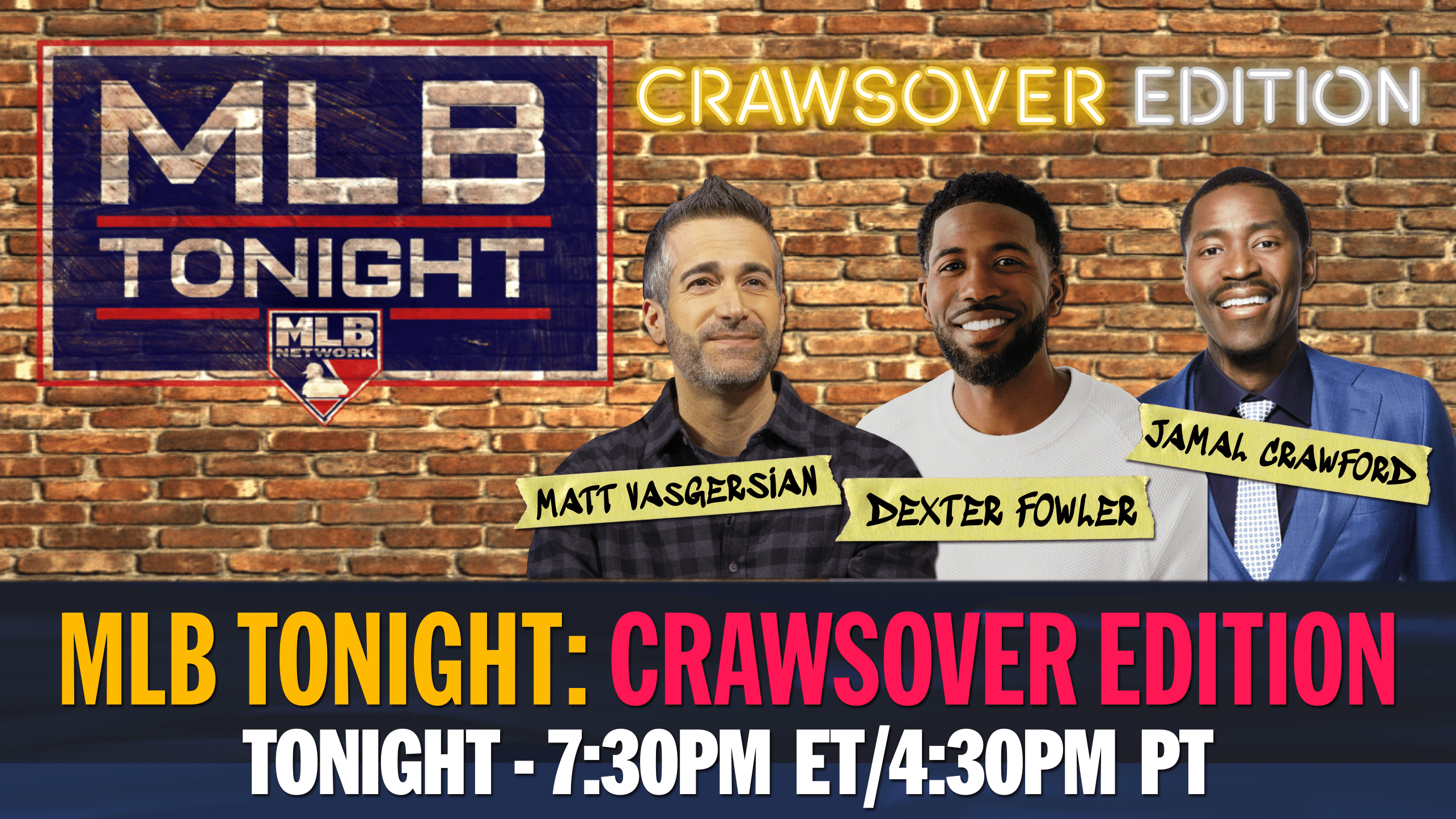 MLB Tonight: Crawsover Edition has Jamal Crawford joining Dexter Fowler and Matt Vasgersian