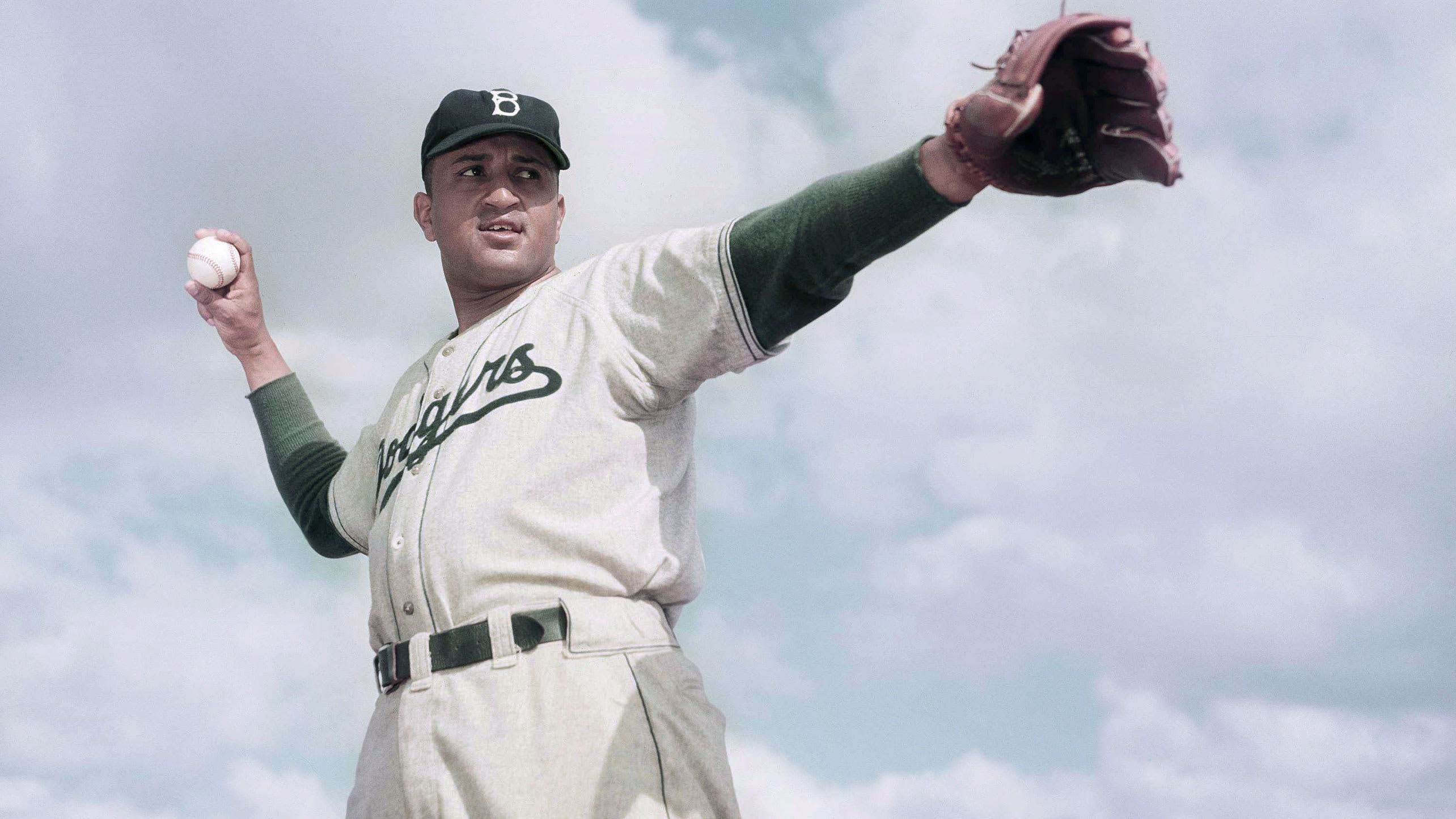 Don Newcombe with the Dodgers