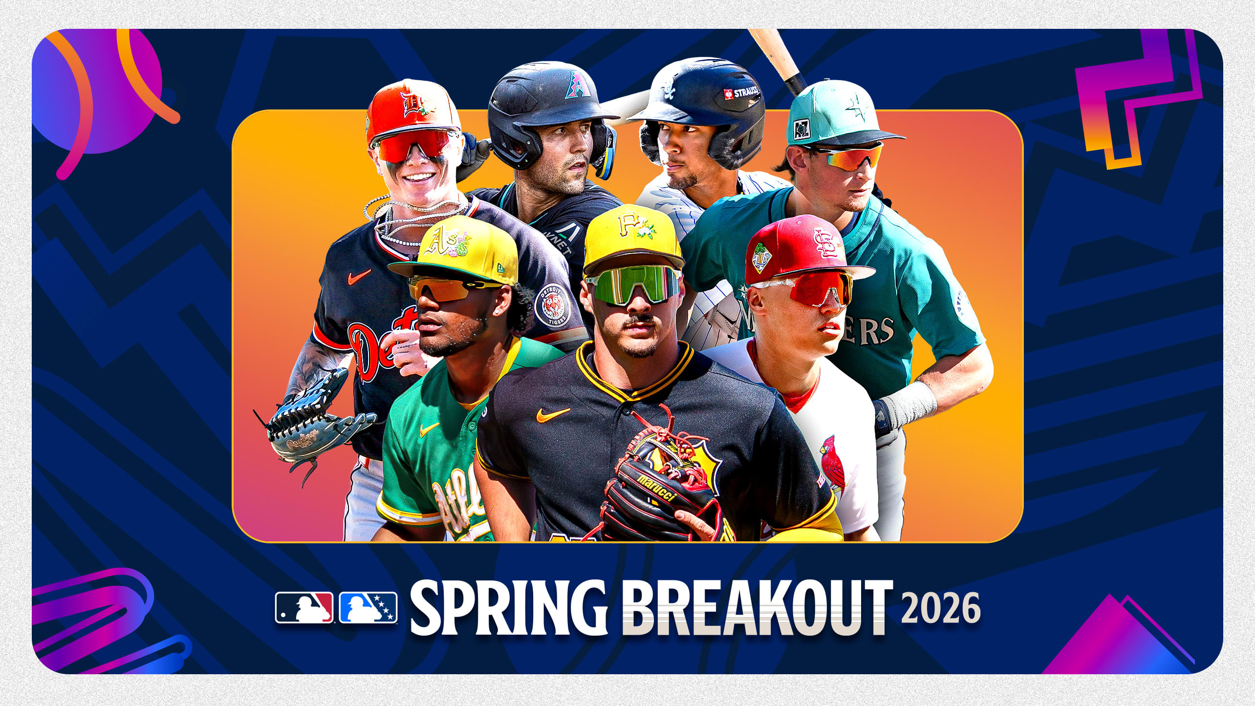 Images of seven prospects playing in the 2026 Spring Breakout