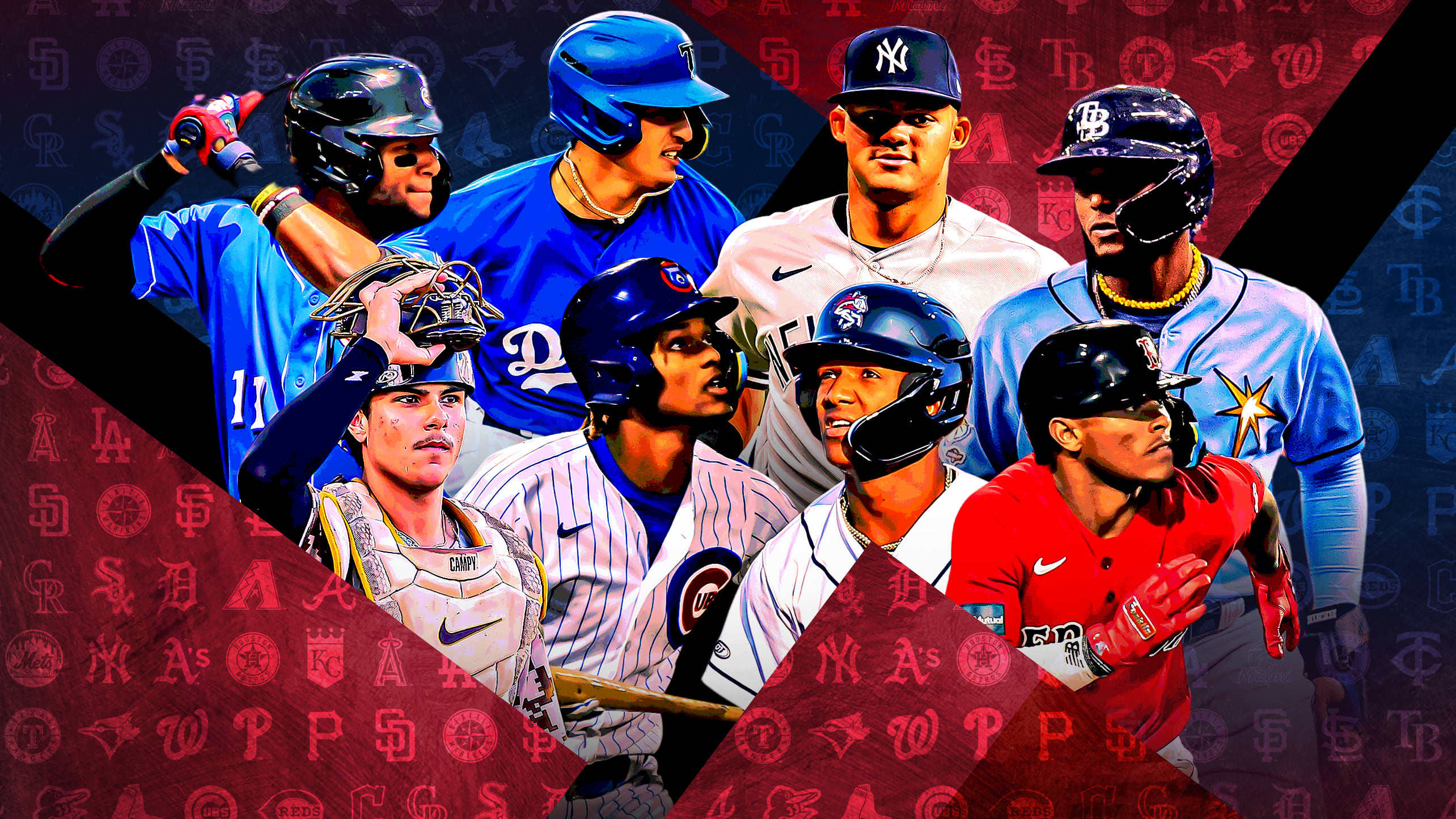 A montage of eight prospects