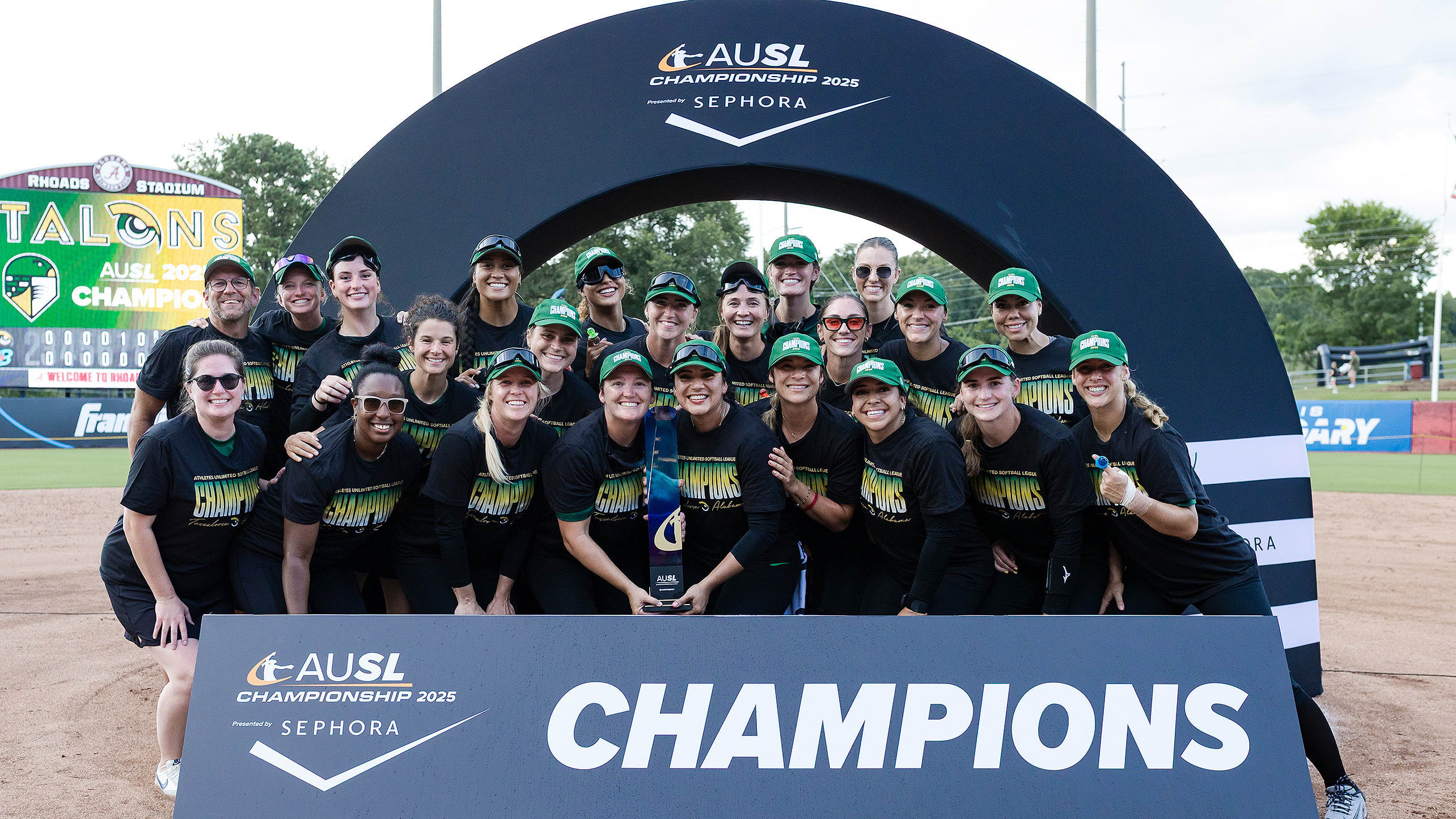 The Talons after winning the first AUSL championship