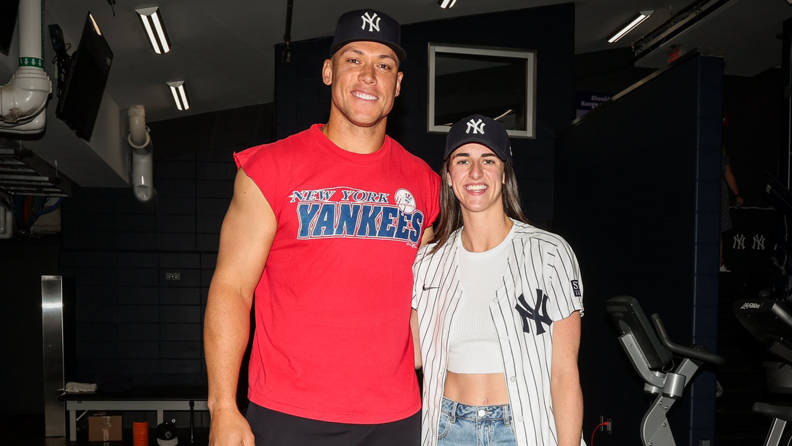 Aaron Judge and Caitlin Clark