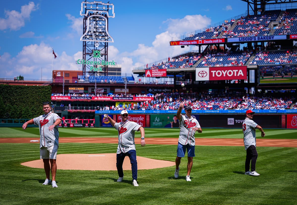Former Phillies Jeff Singer, Tim Lahey, Tim Gradoville and Will Toffey