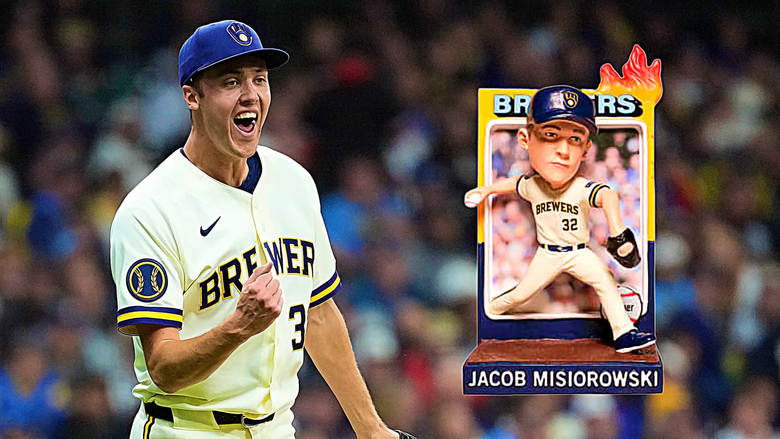 The Brewers' Miz Trading Card Bobblehead