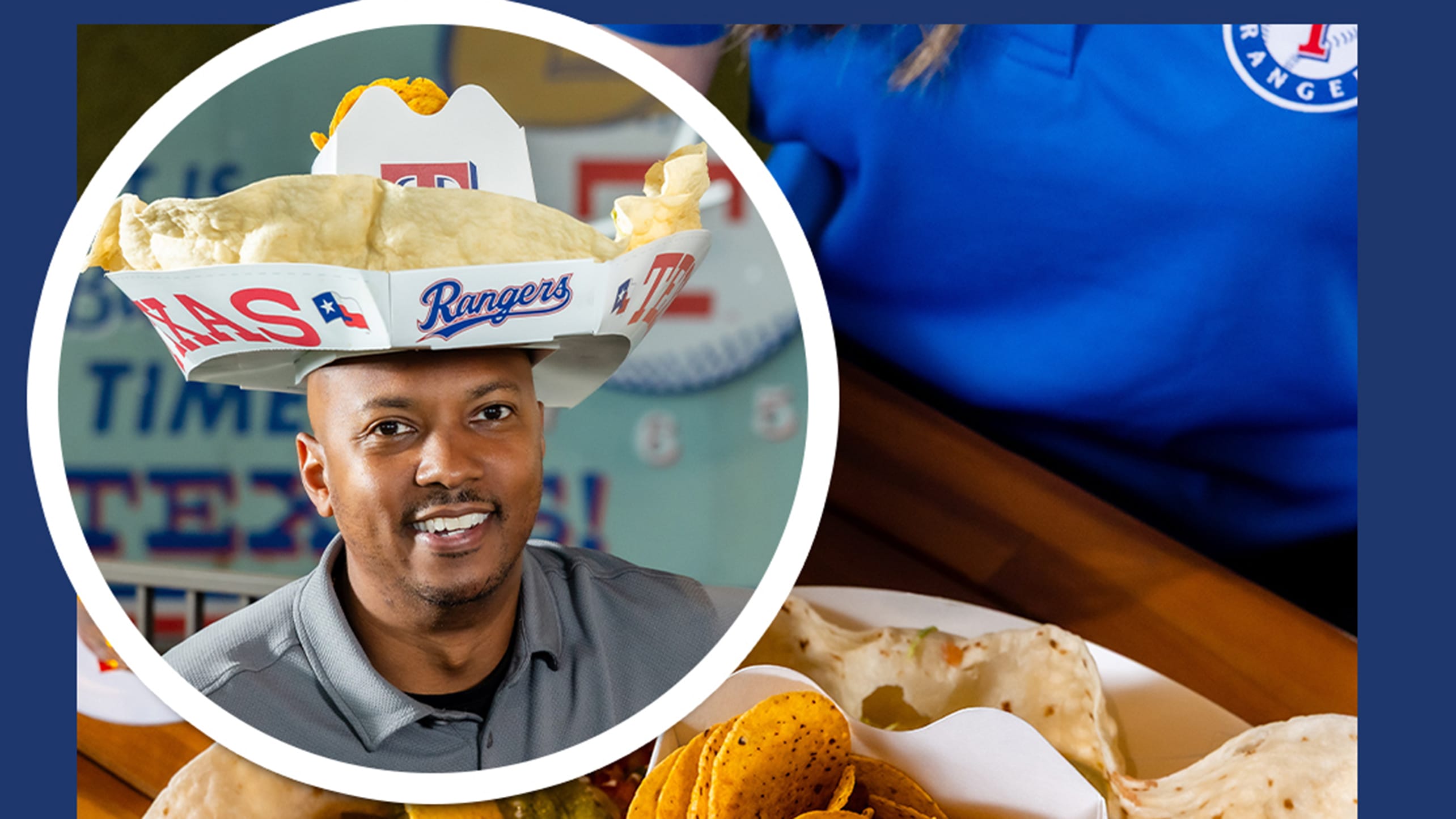 The Rangers' new nachos that can be worn on your head