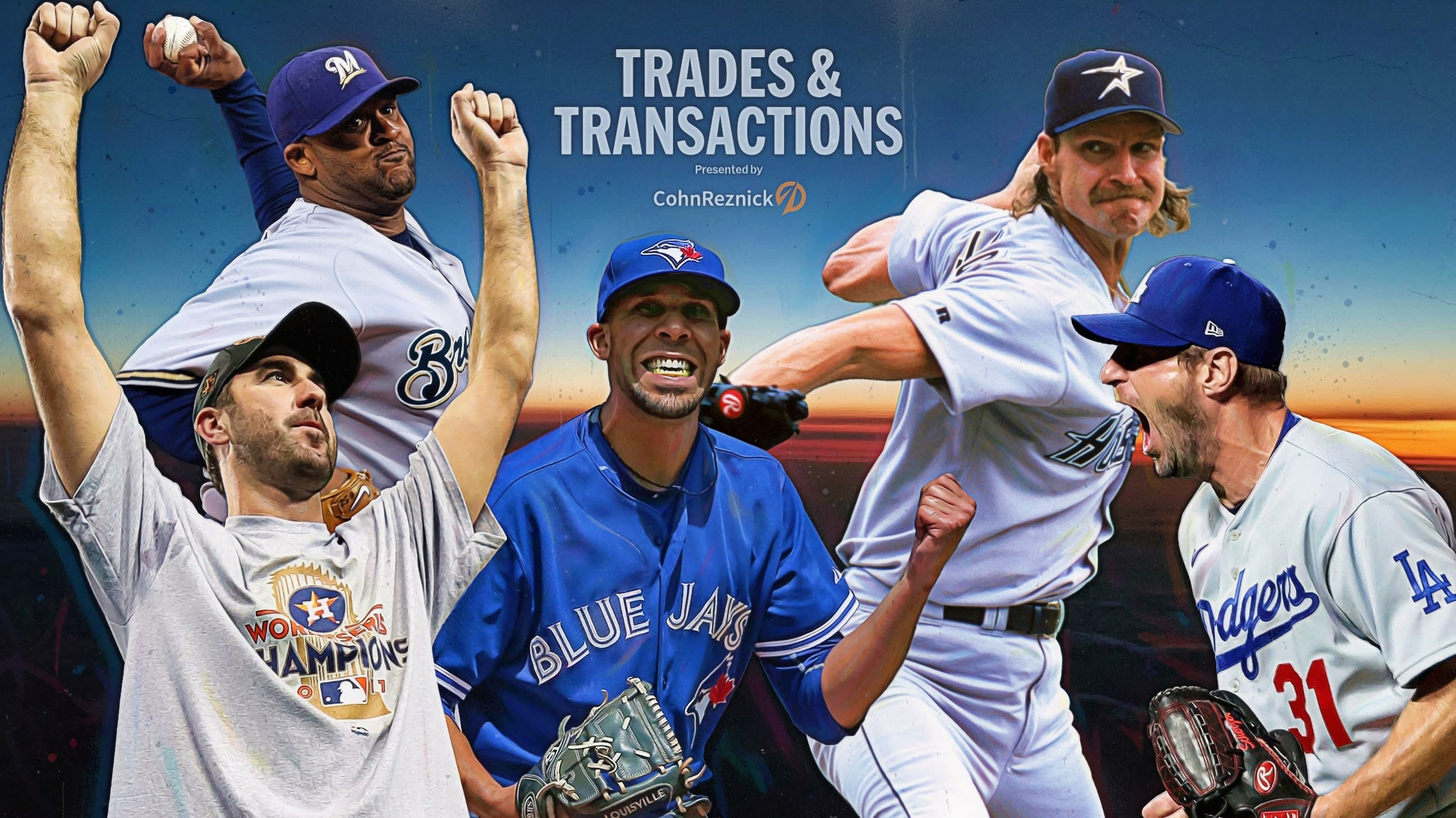 Justin Verlander, CC Sabathia, David Price, Randy Johnson and Max Scherzer