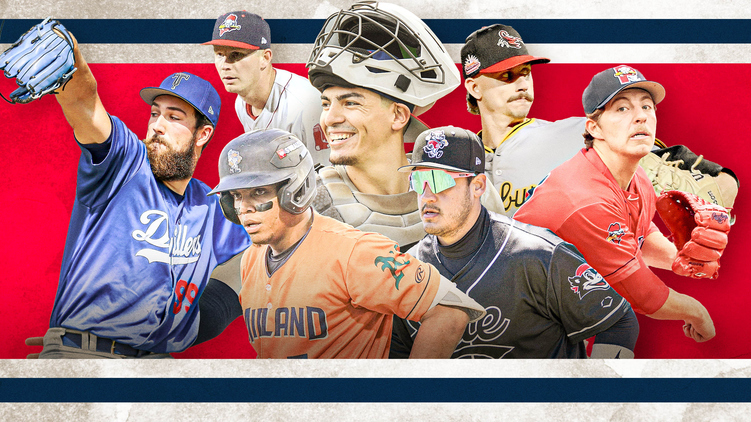 A collage of seven prospects