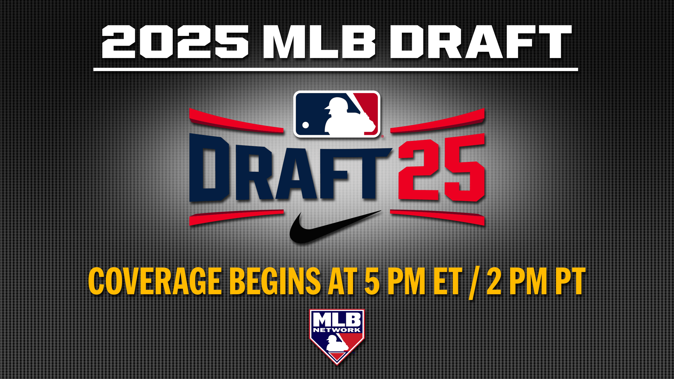 Logo for the 2025 MLB Draft