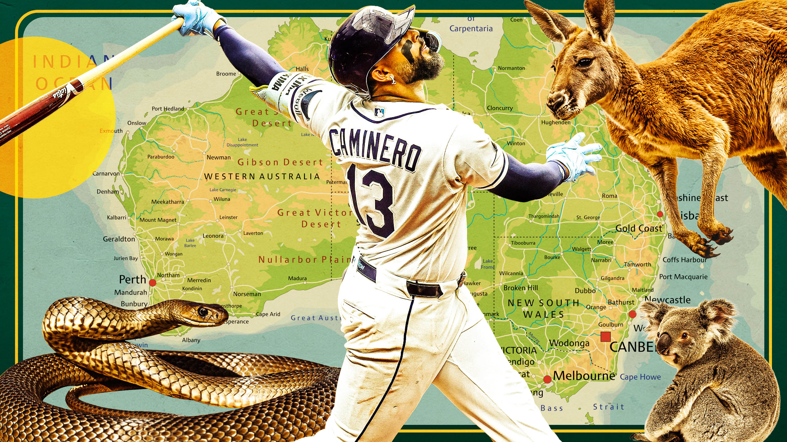 Junior Caminero hit his longest home run in Australia