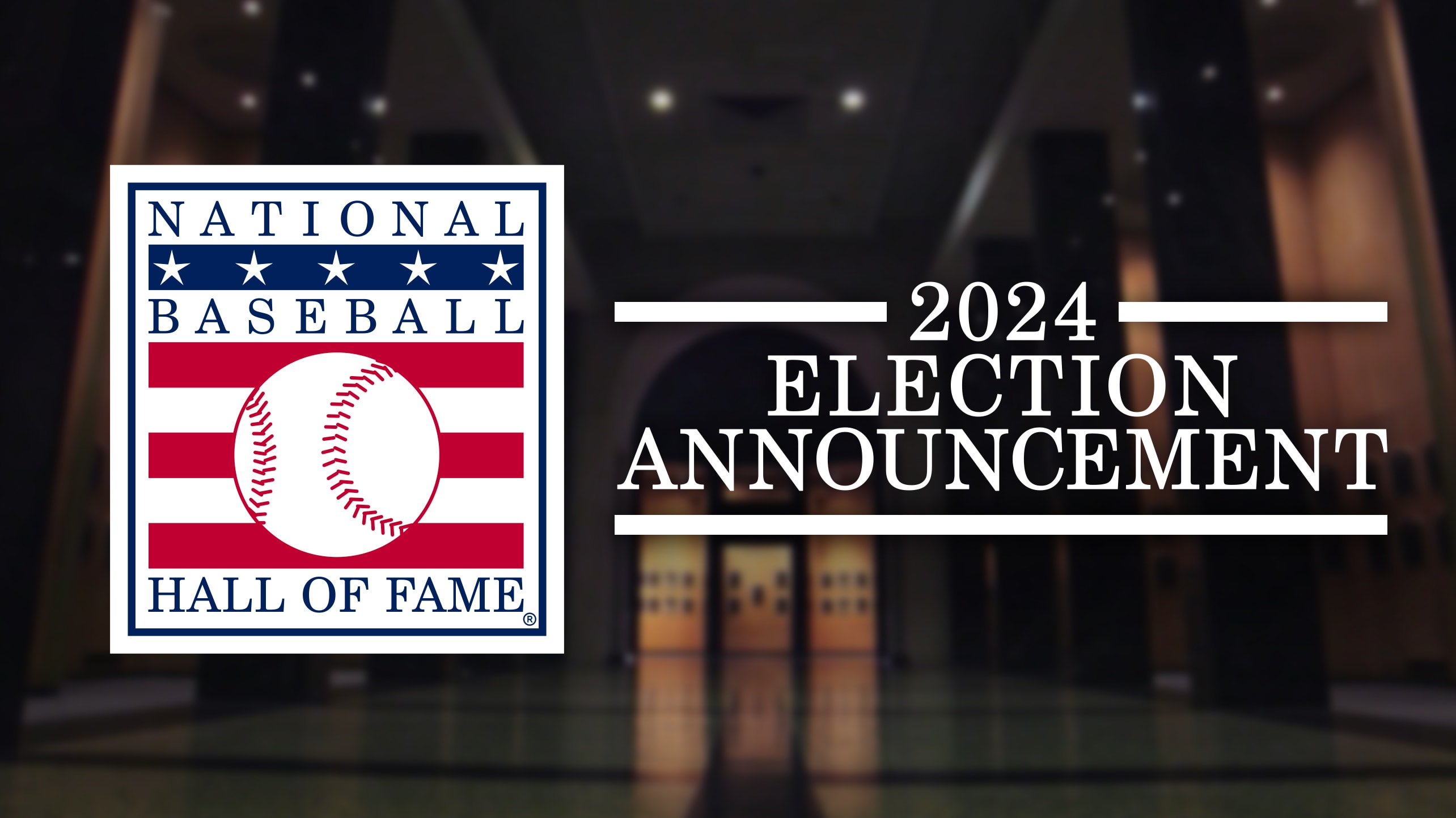 Hall of Fame election announcement on MLB Network