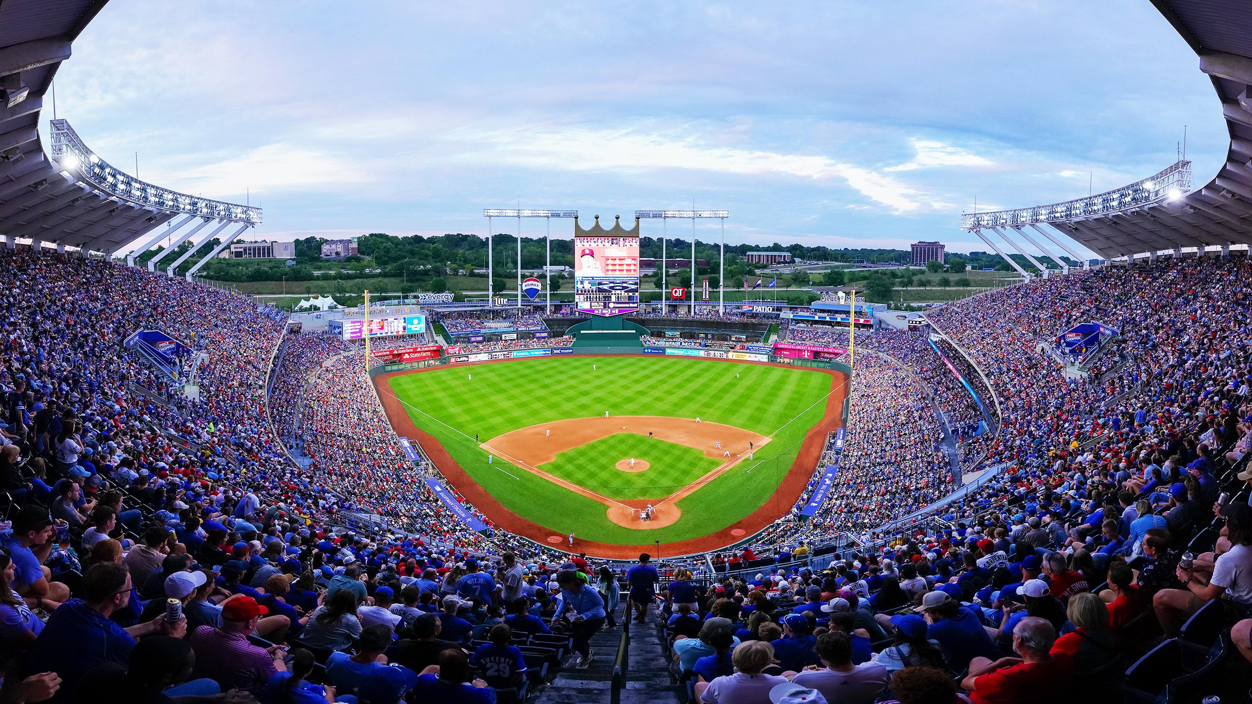 Kansas City's Kauffman Stadium historically improves offense