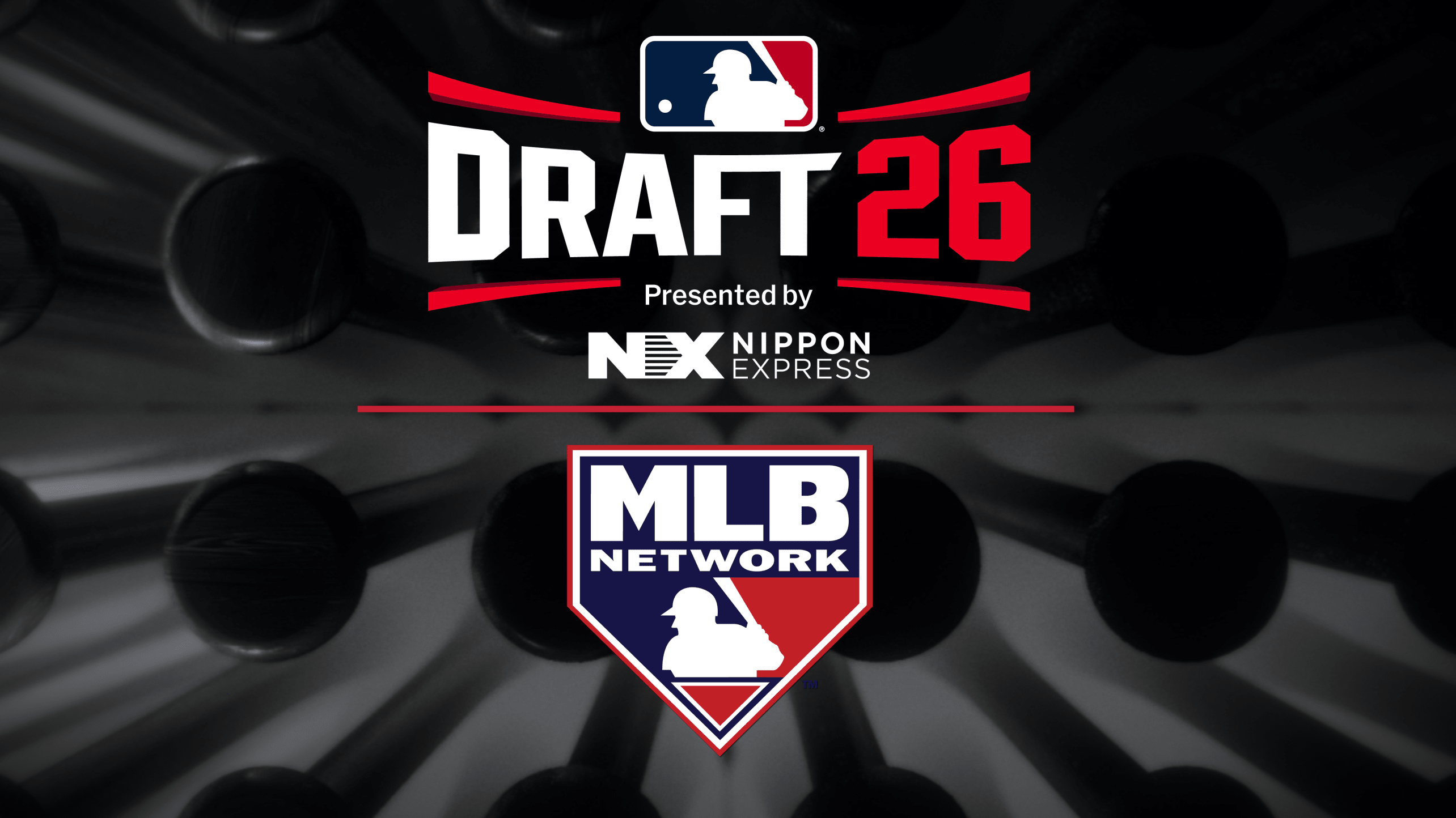 Logos for the 2026 Draft and MLB Network