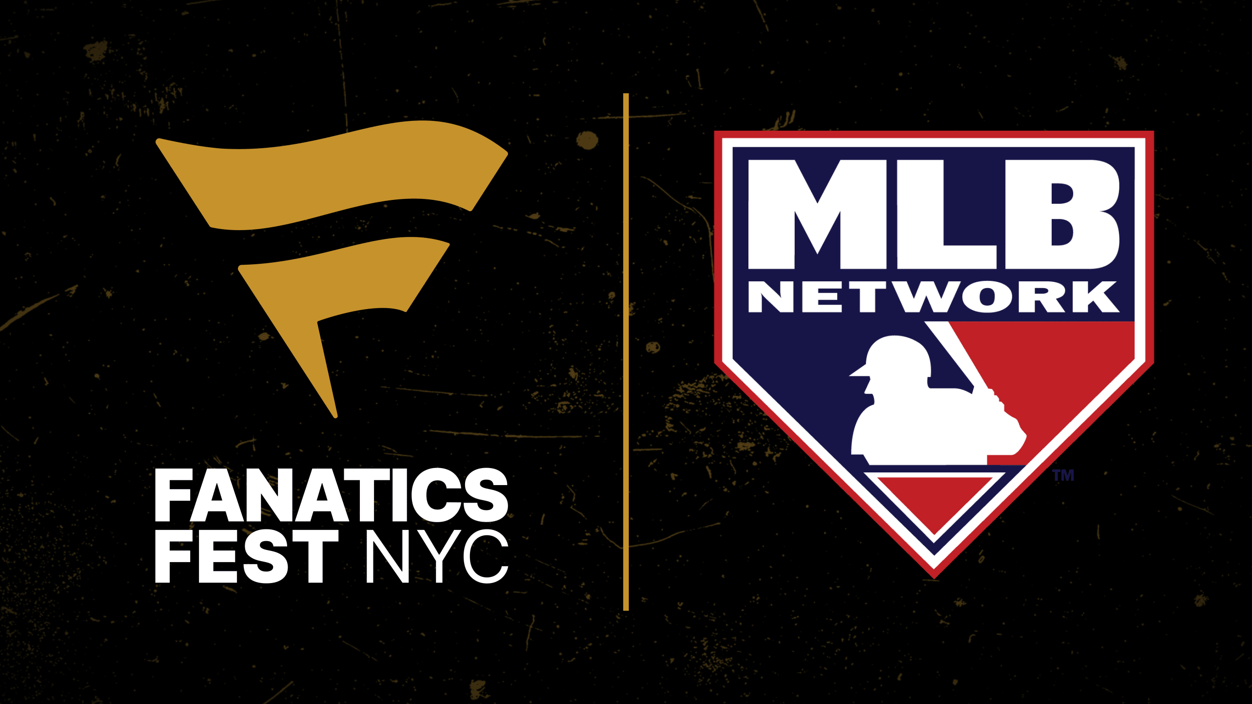 Logos for Fanatics Fest and MLB Network