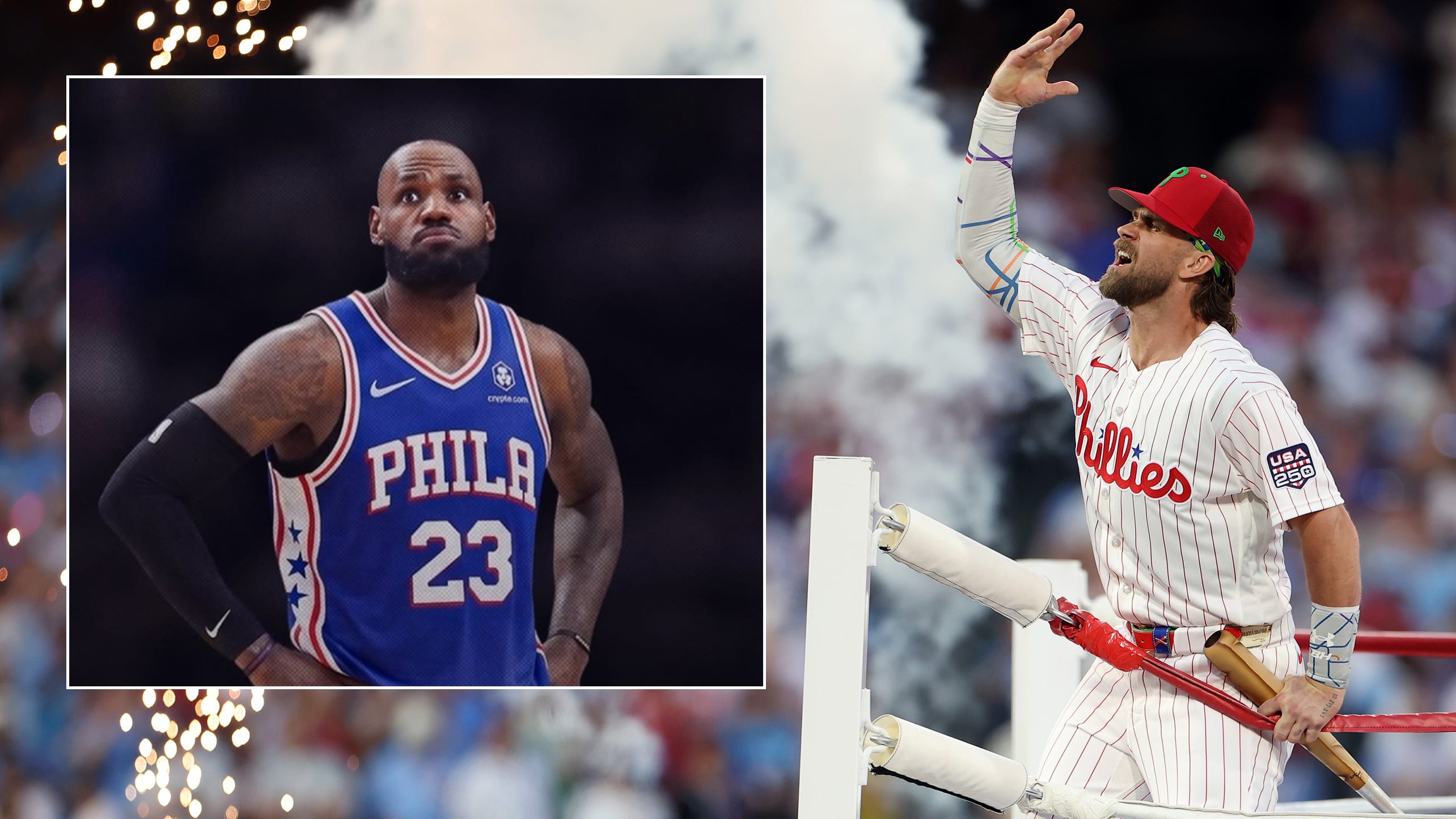 LeBron James and Bryce Harper