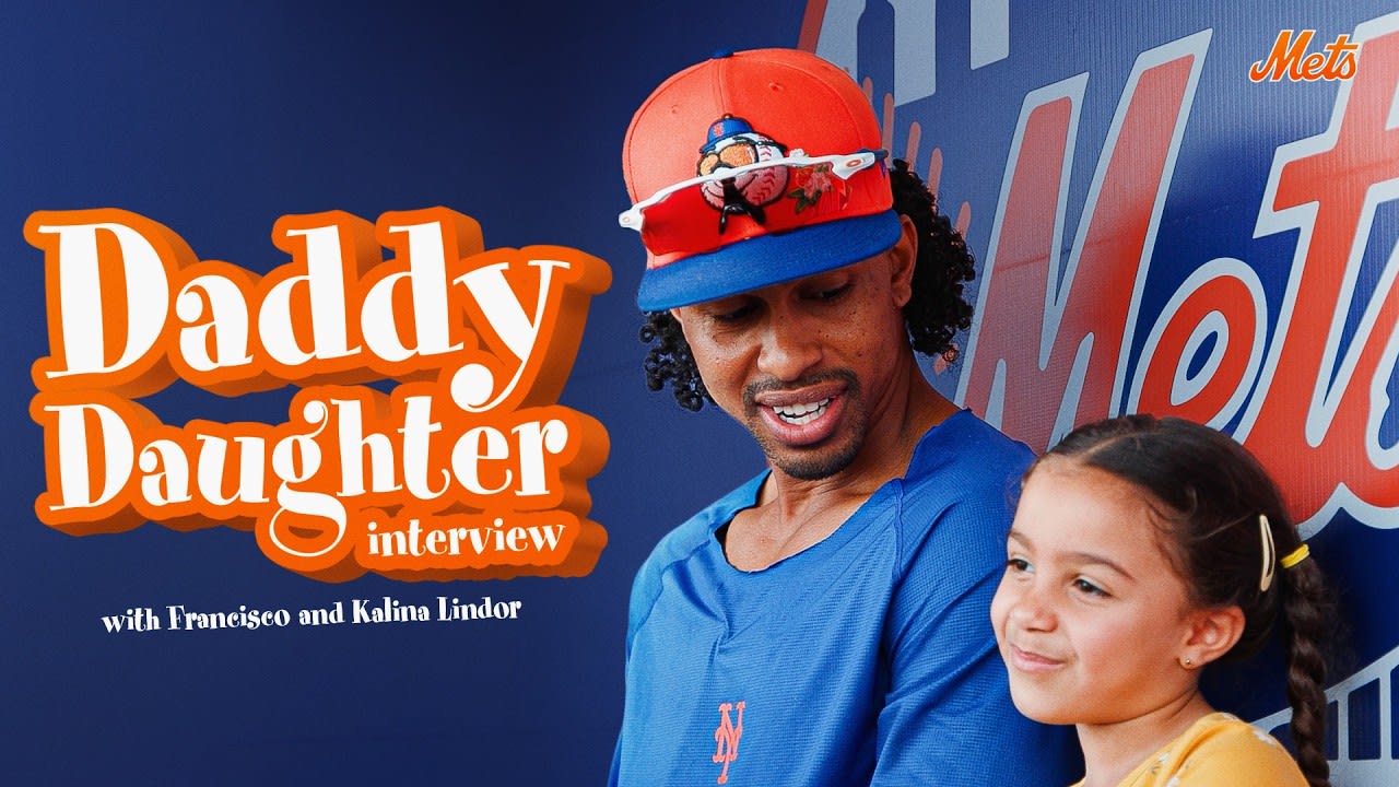 Francisco Lindor and his daughter Kalina