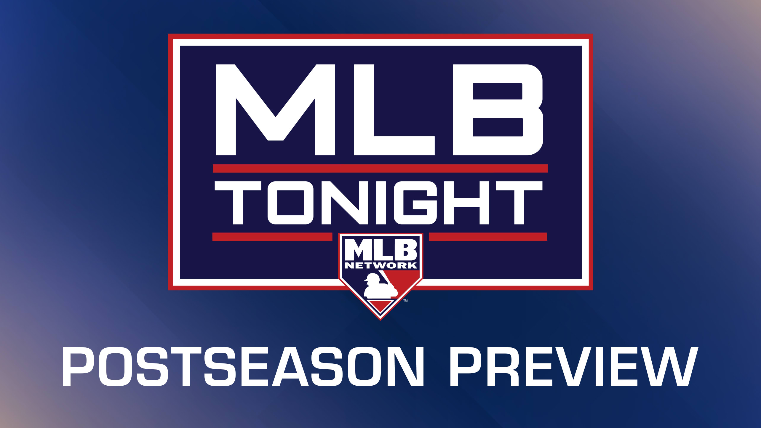 The MLB Tonight logo above the words Postseason Preview