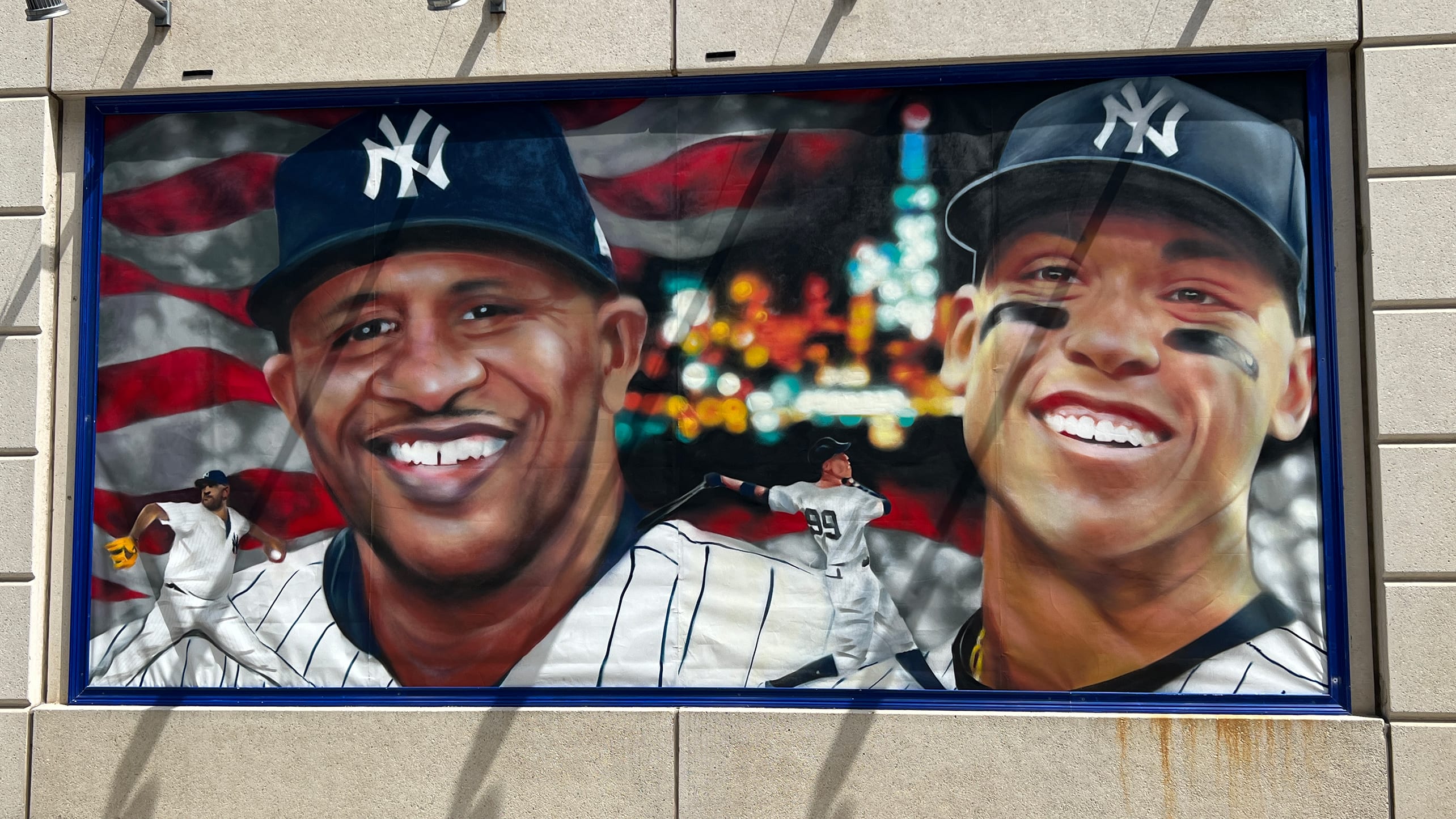 CC Sabathia and Aaron Judge are among six Yankees featured on murals in the Bronx