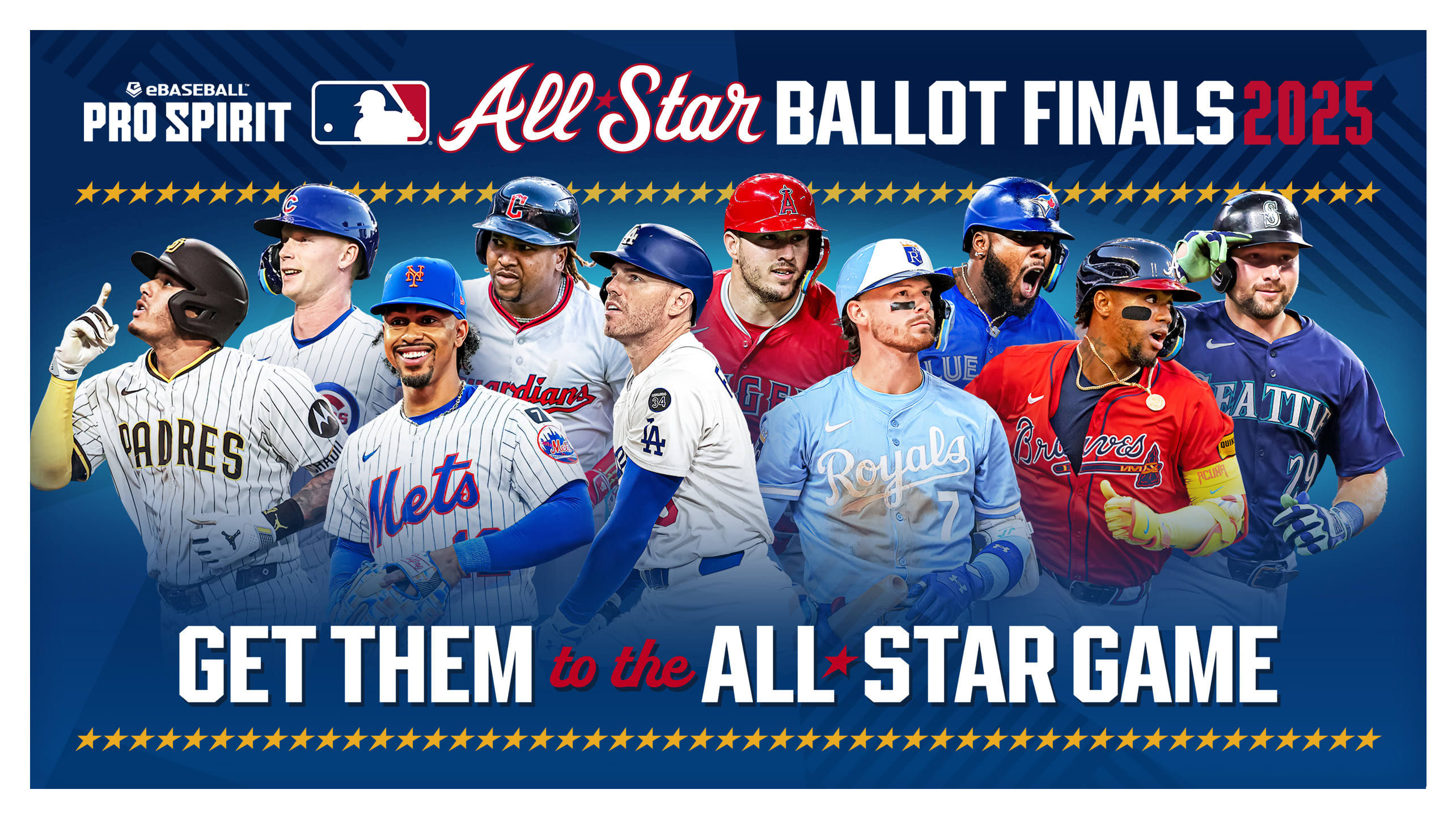 Images of 10 finalists from the All-Star Game Ballot