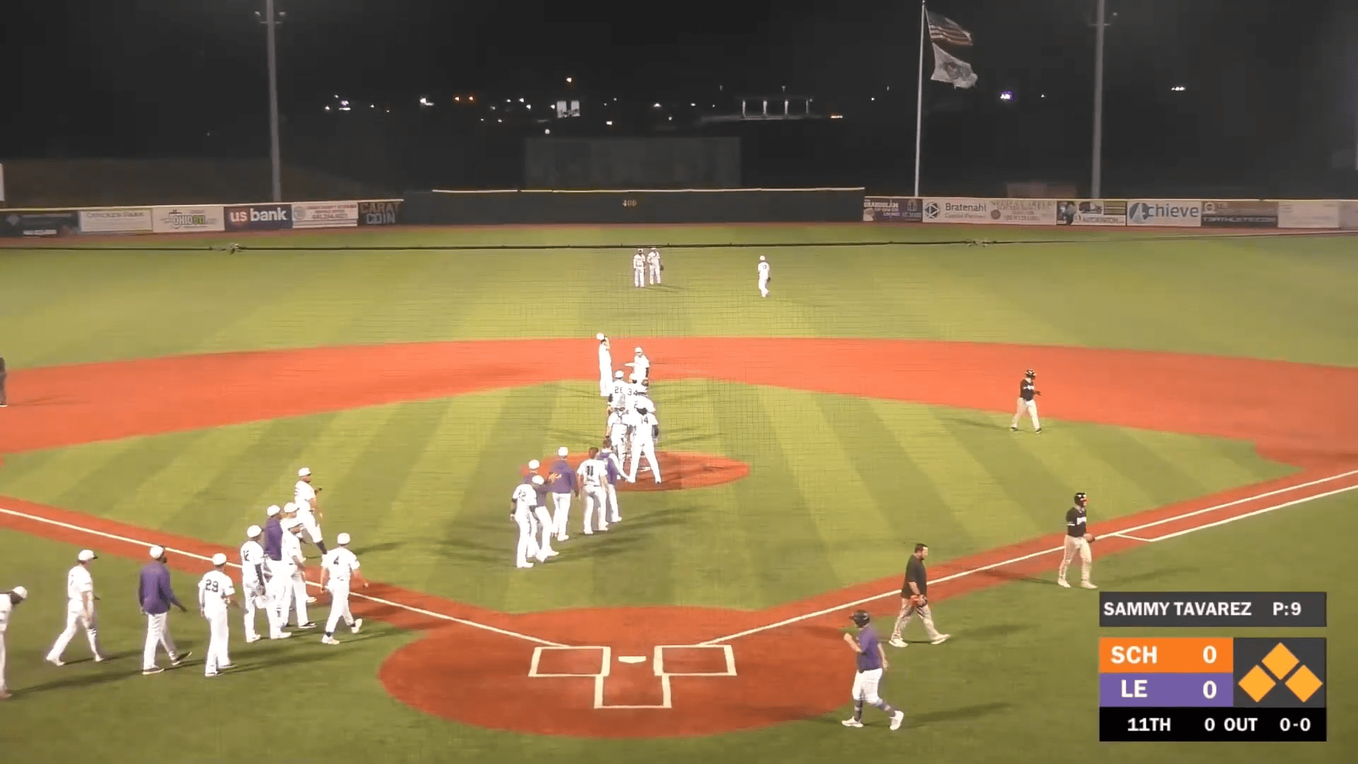 Lake Erie celebrates after a victory